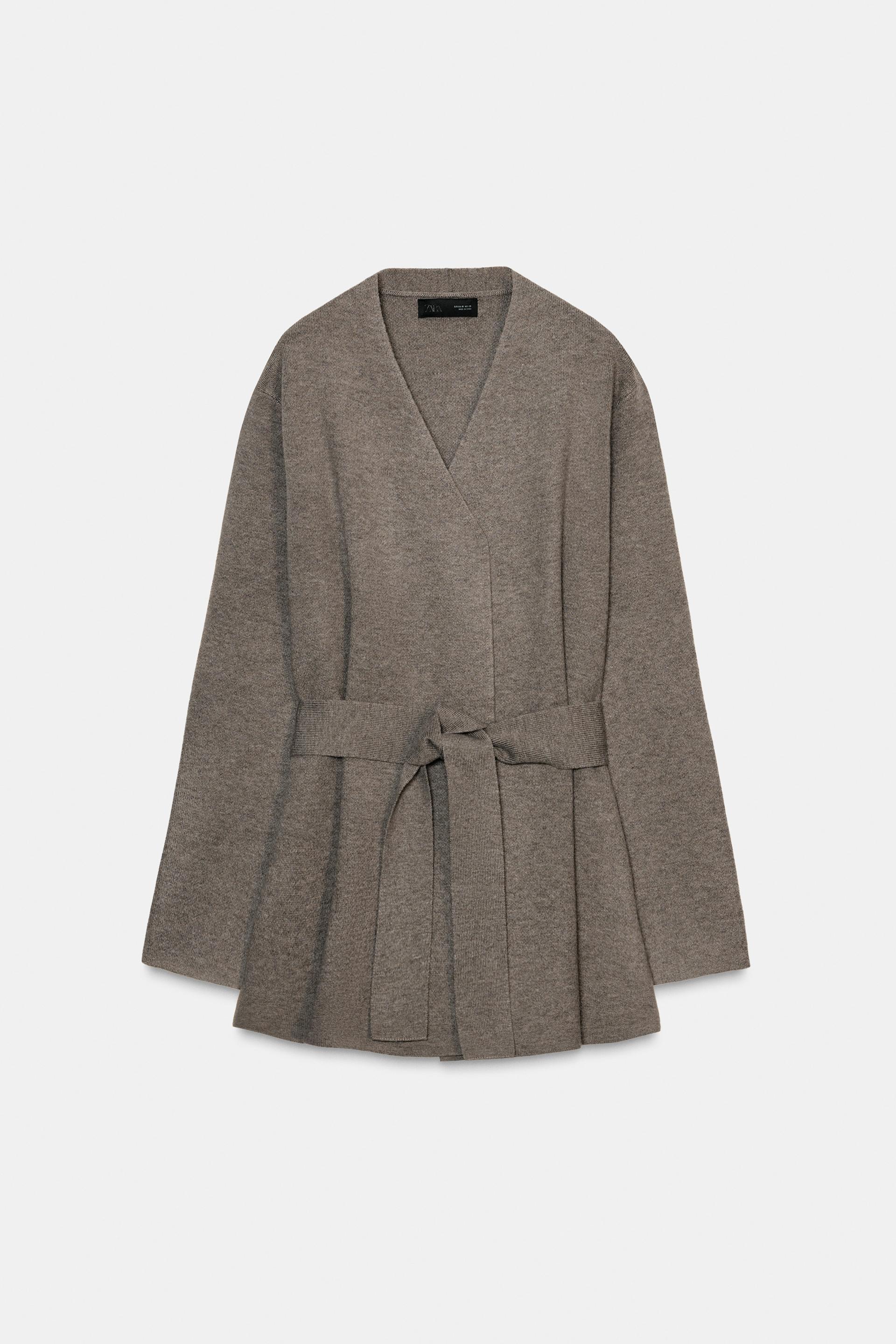 BELTED KNIT CARDIGAN by ZARA