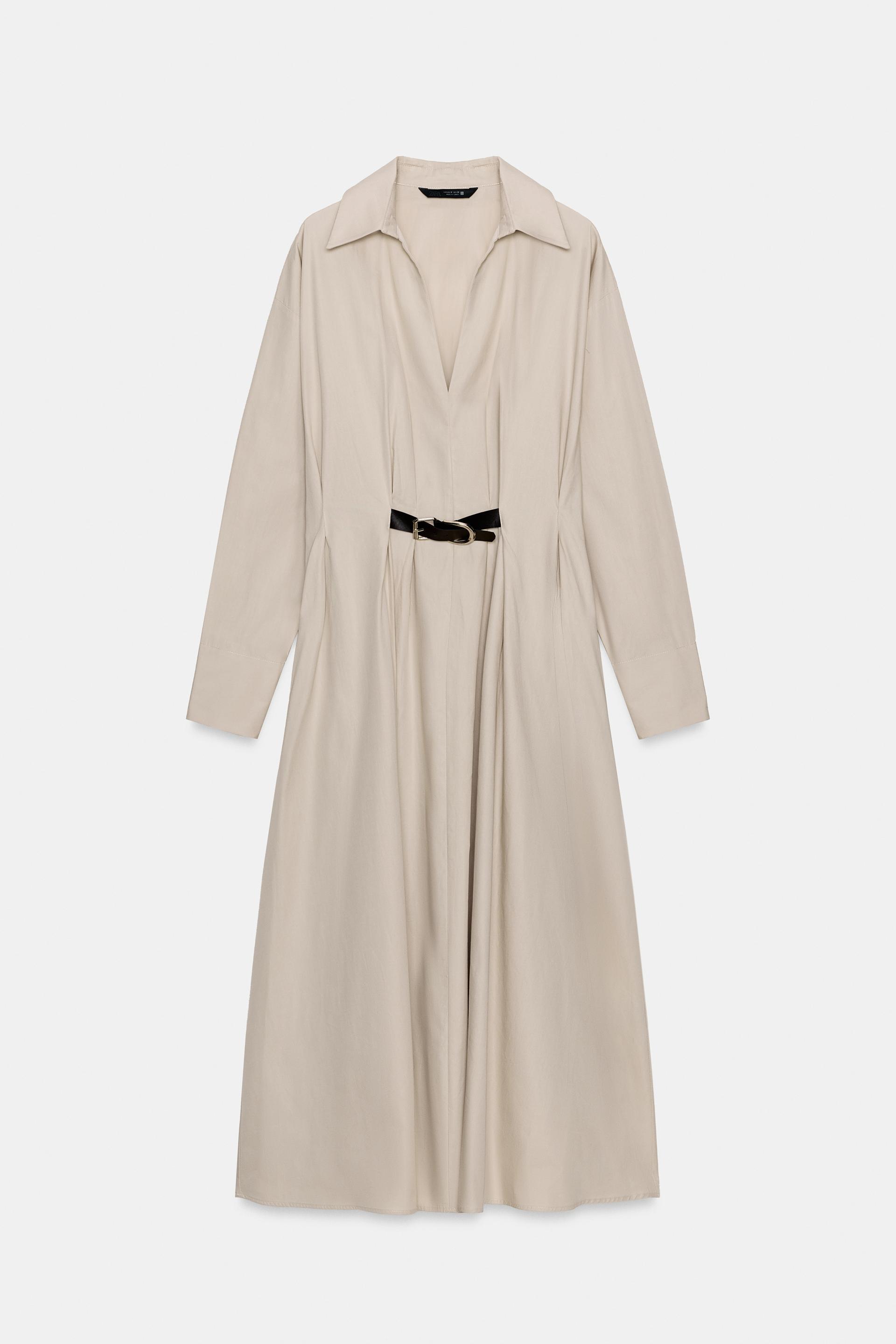 BELTED MIDI DRESS by ZARA