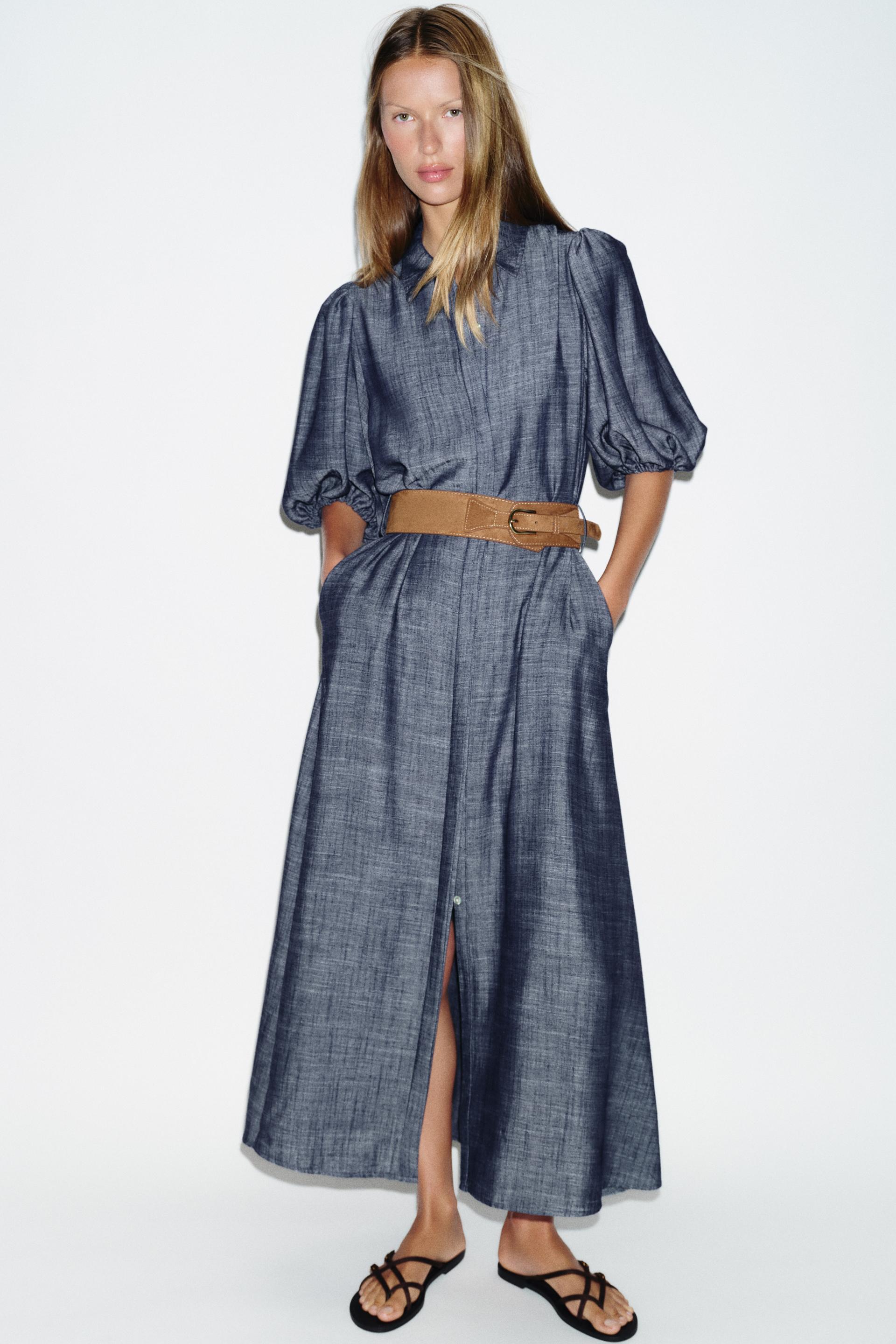 BELTED MIDI DRESS by ZARA