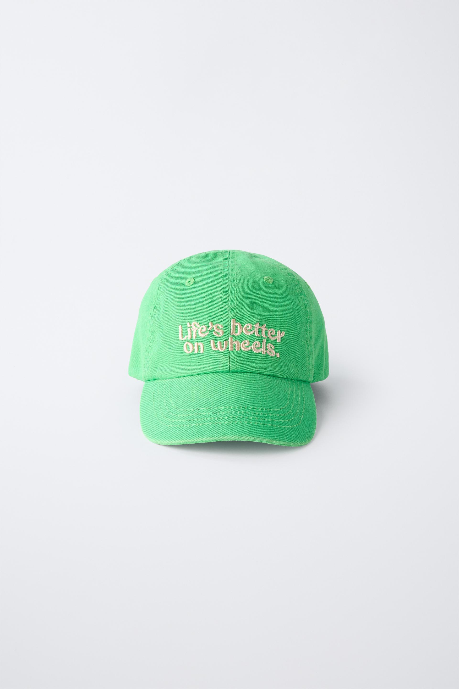 BOBBY SMALL © EMBROIDERED TEXT CAP by ZARA
