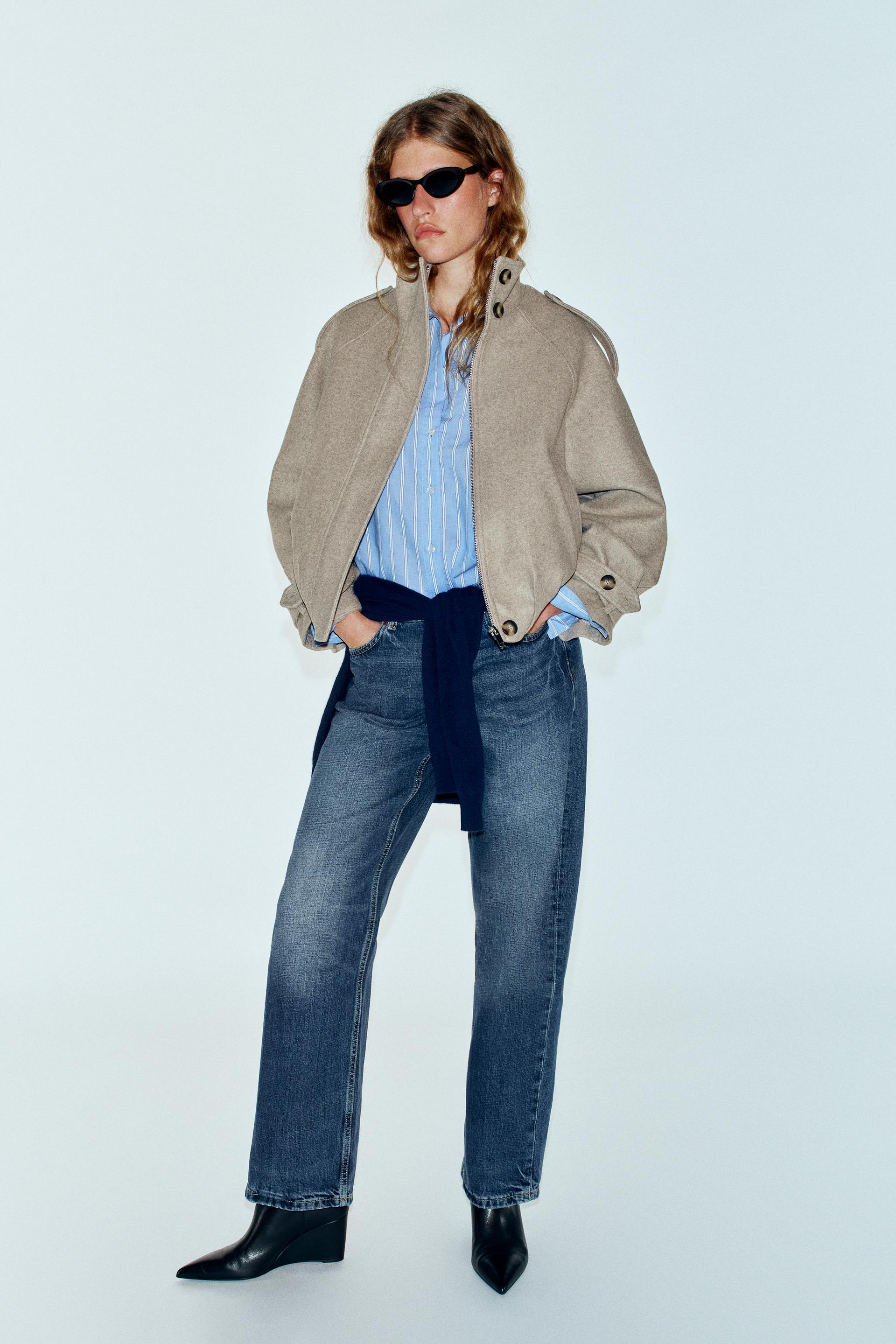 BOMBER JACKET WITH TAB DETAILS by ZARA