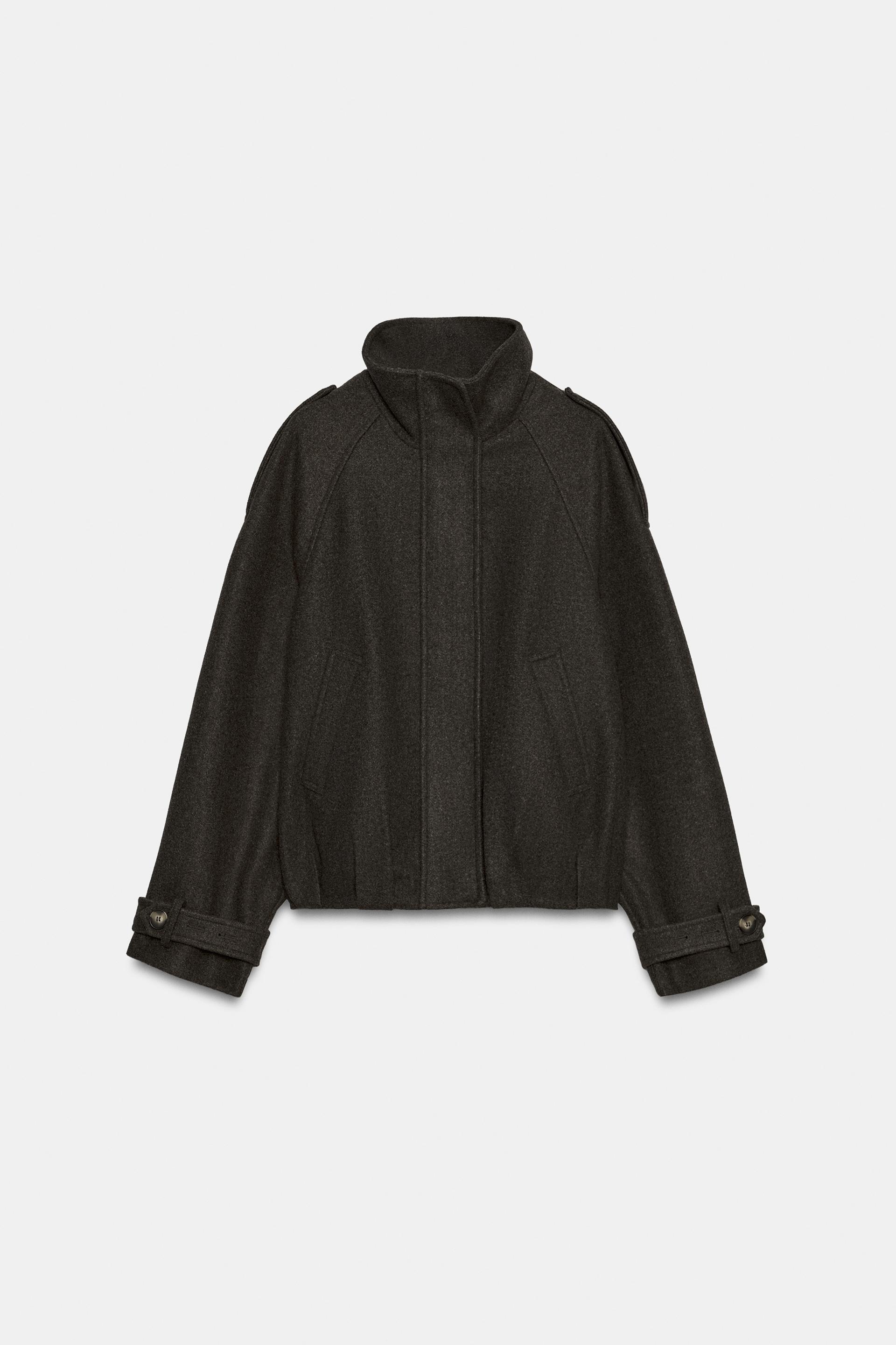 BOMBER JACKET WITH TAB DETAILS by ZARA