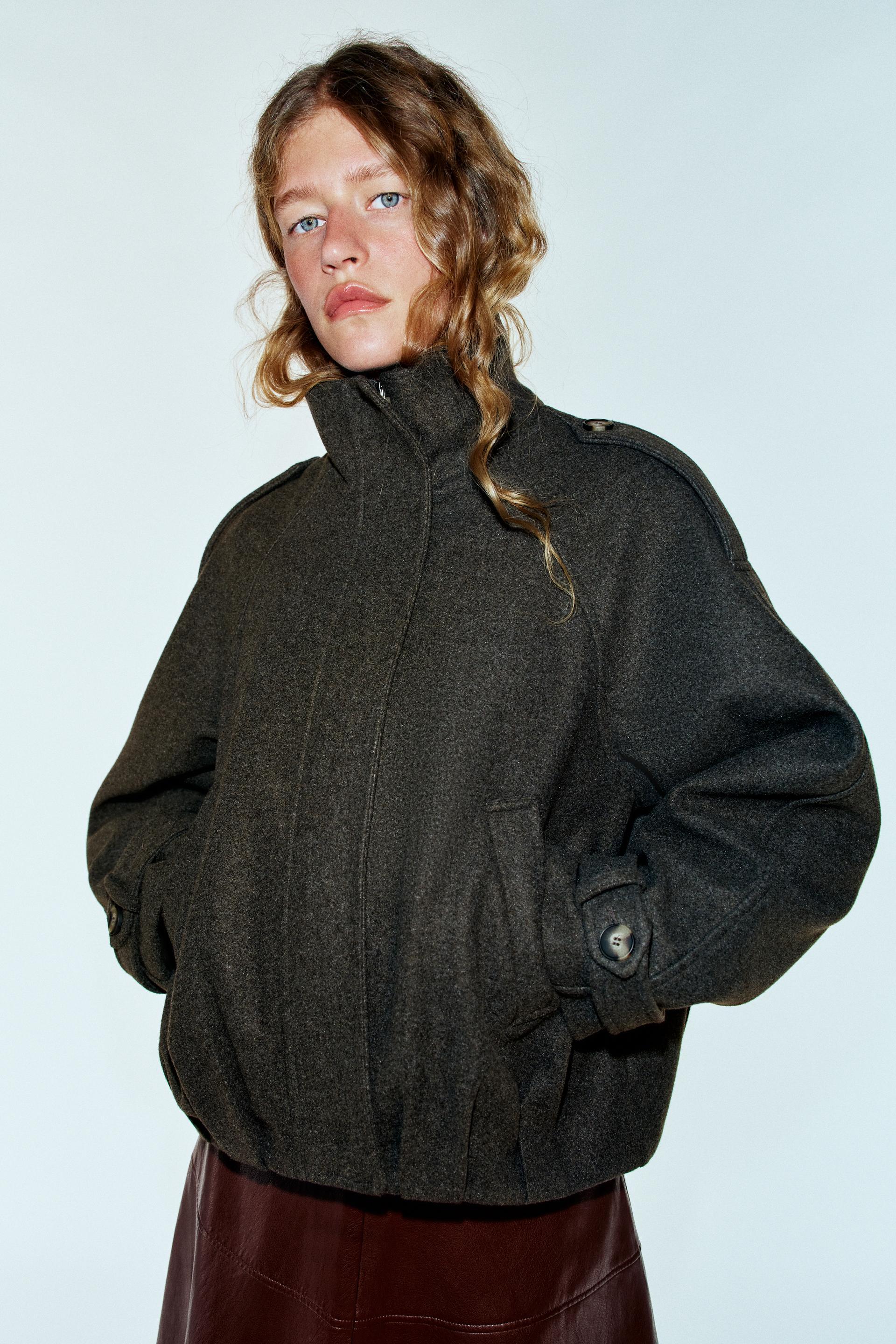 BOMBER JACKET WITH TABS by ZARA
