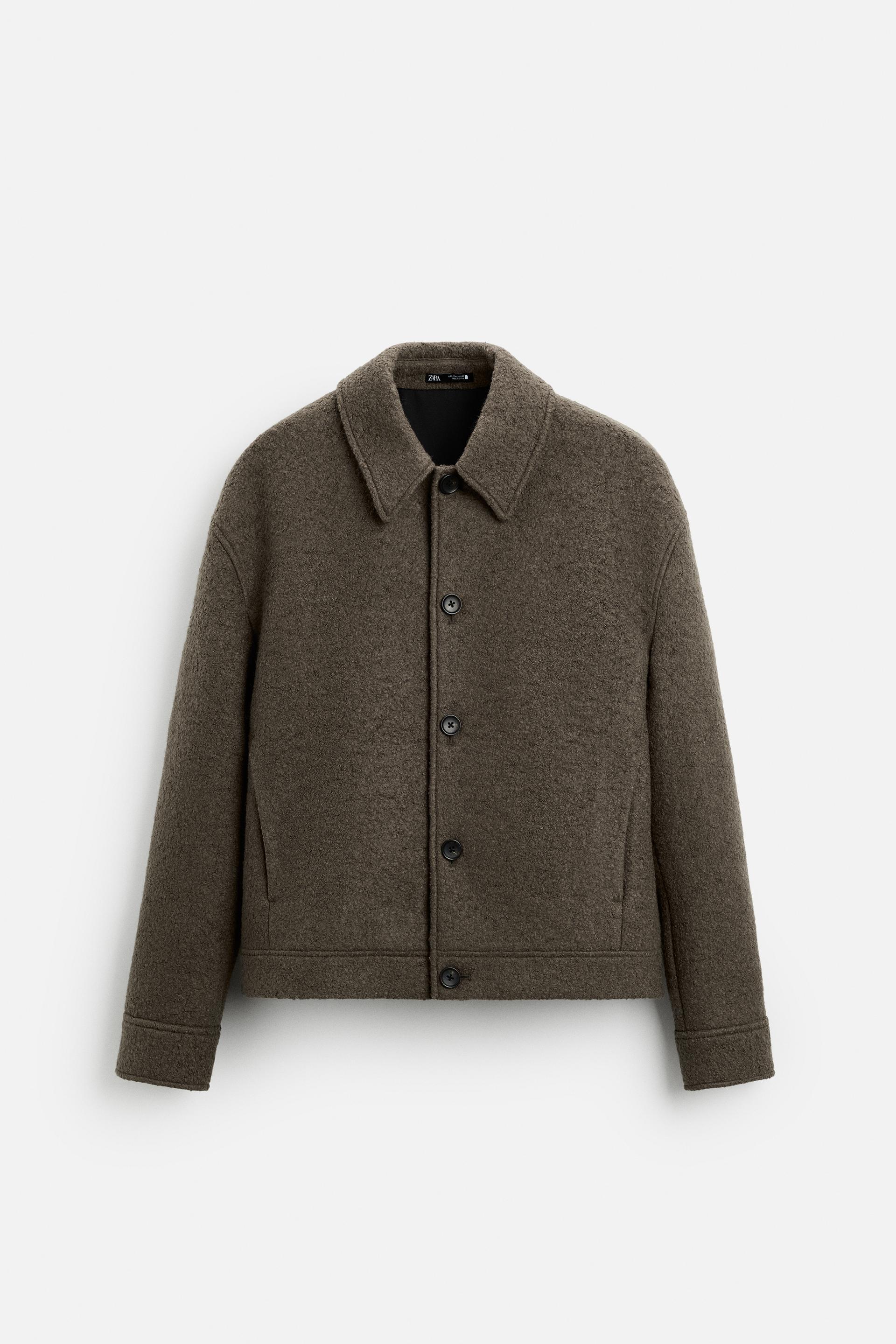 BOUCLÉ TEXTURED JACKET by ZARA