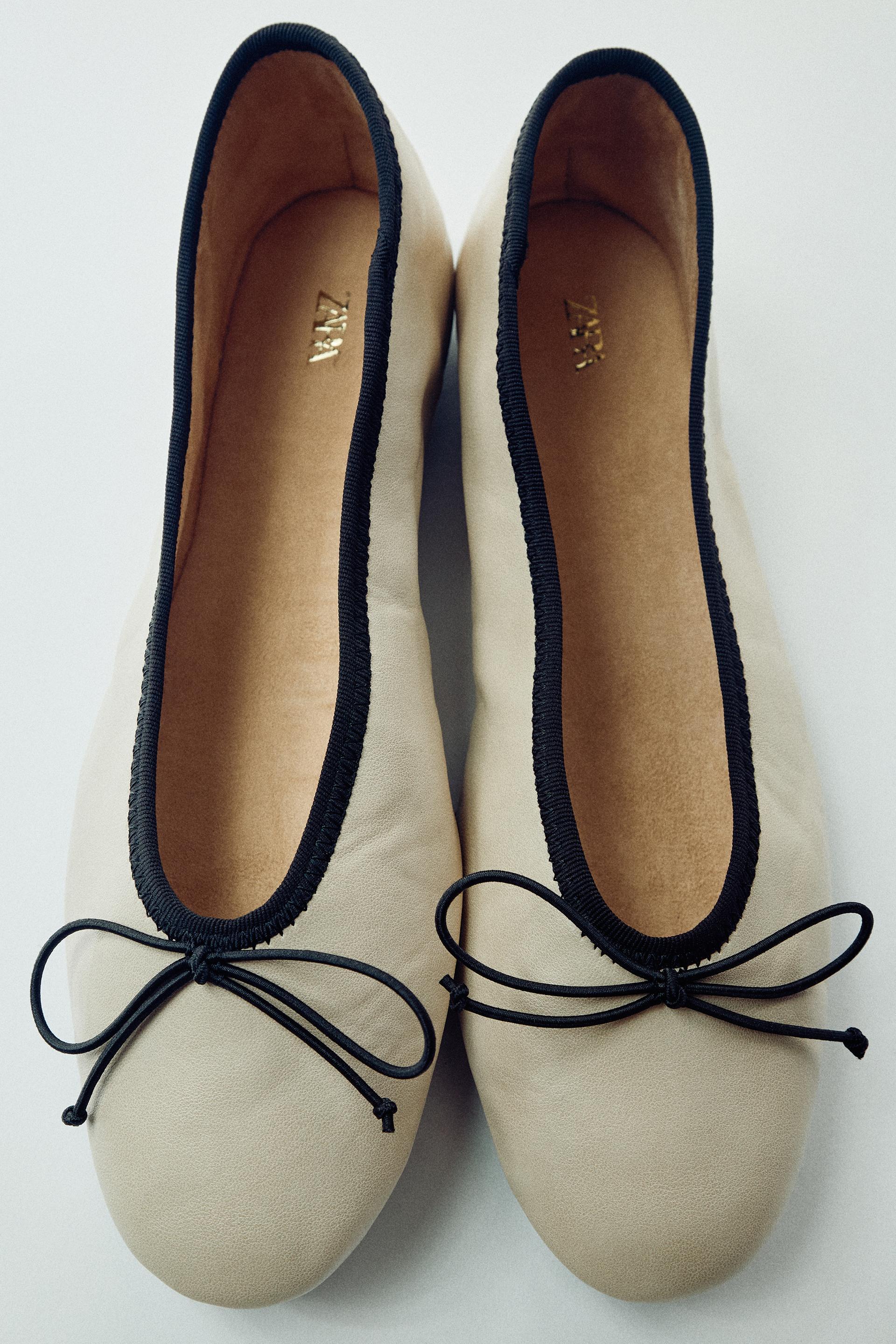 BOW FLAT BALLET FLATS by ZARA