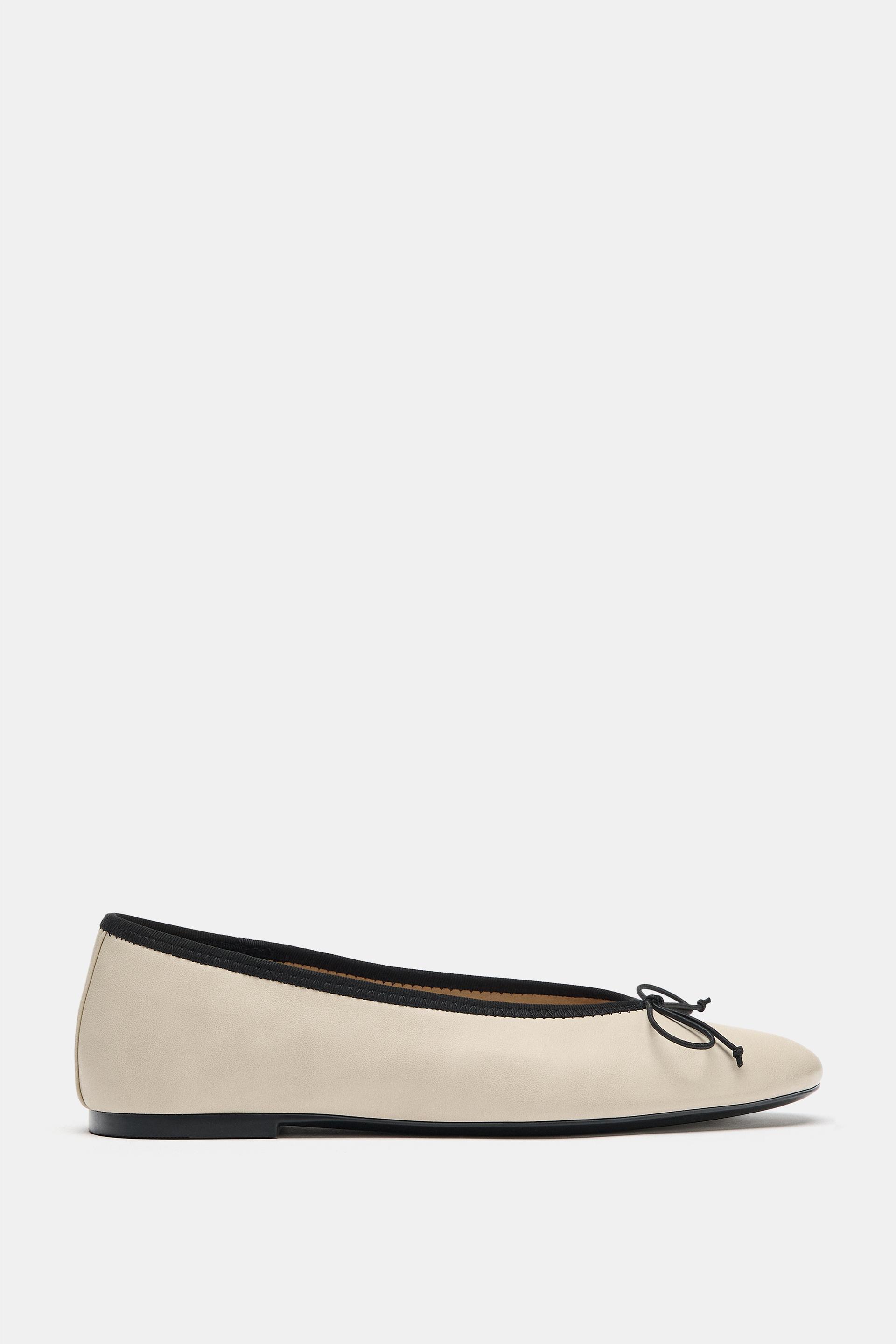 BOW FLAT BALLET FLATS by ZARA