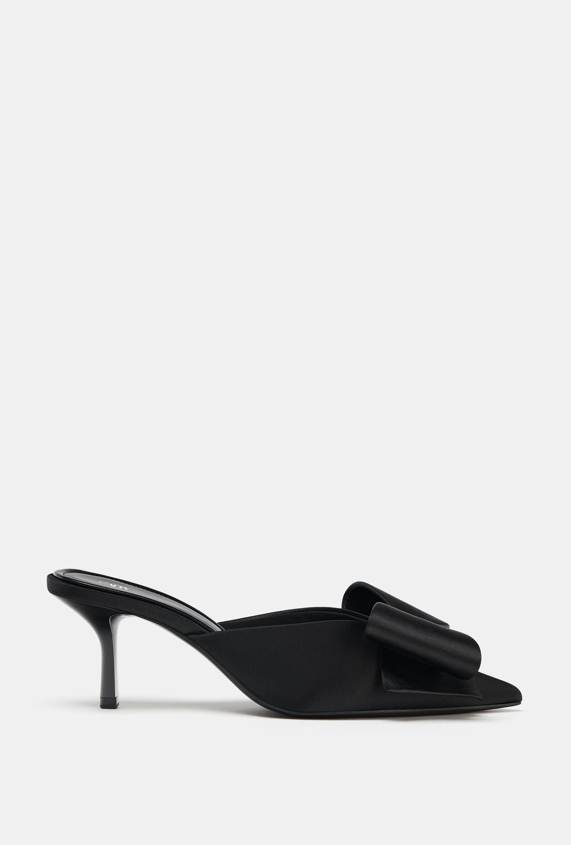 BOW HEELED MULES by ZARA