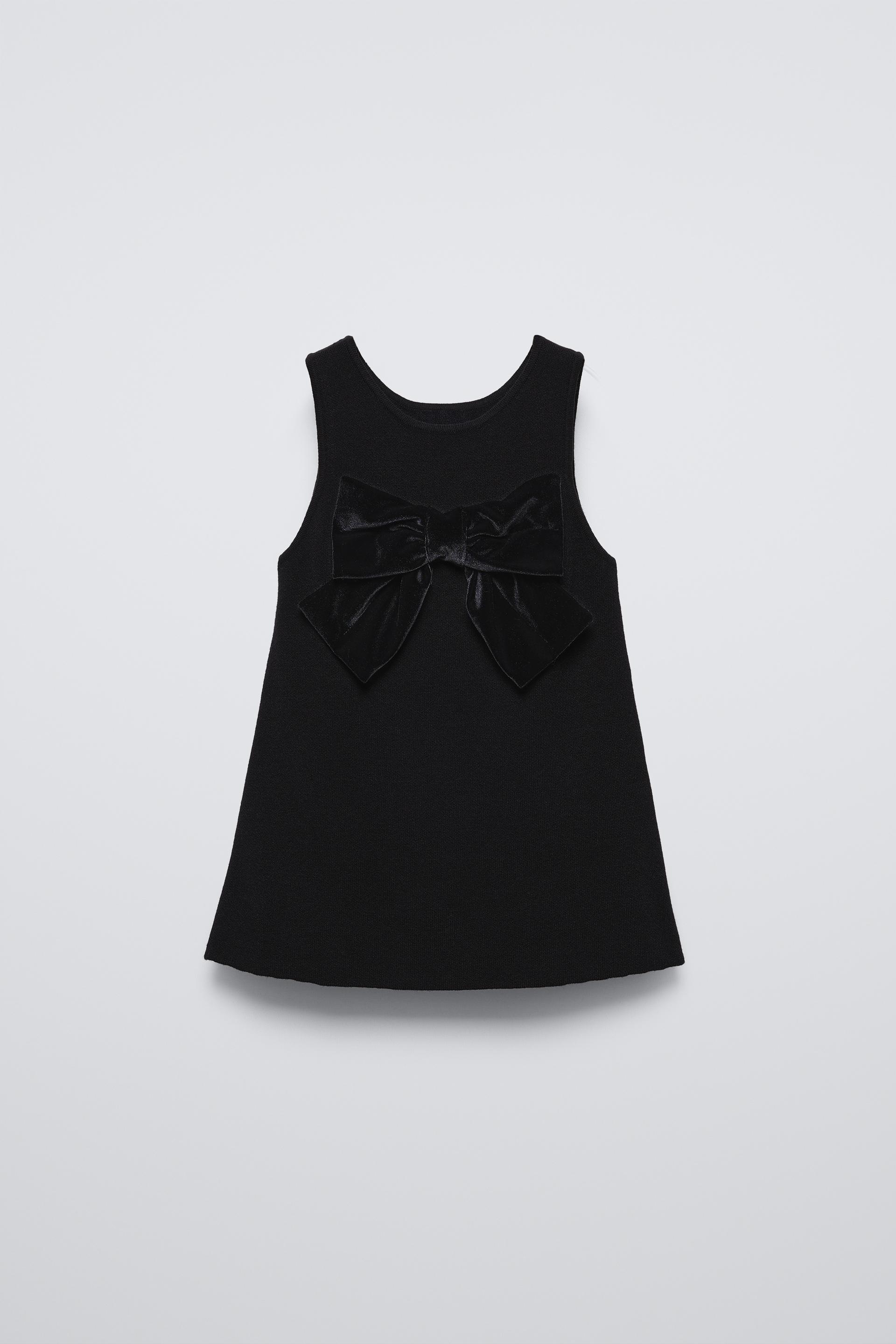 BOW TRIM KNIT DRESS by ZARA