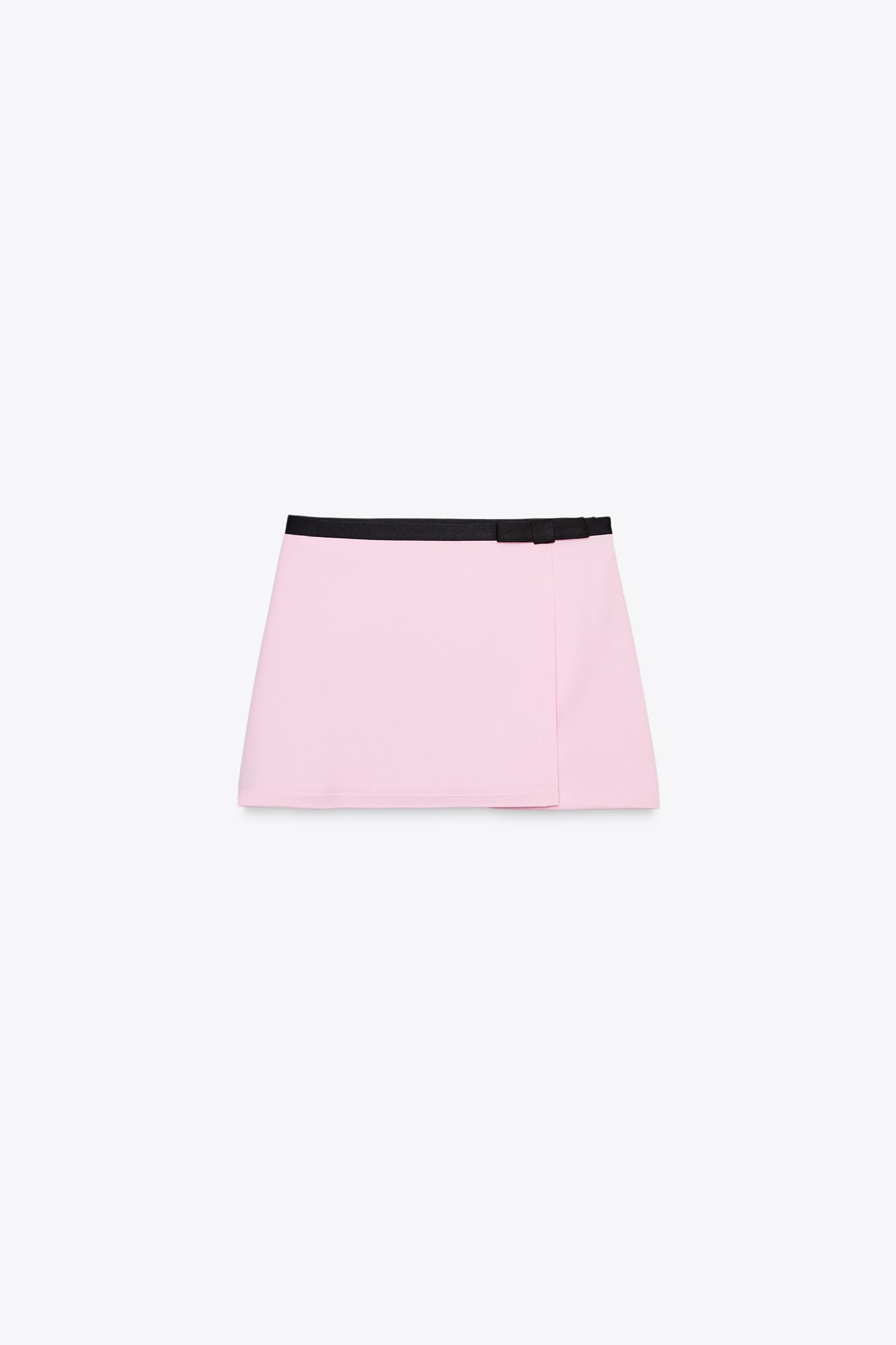 BOW TRIM SKORT by ZARA