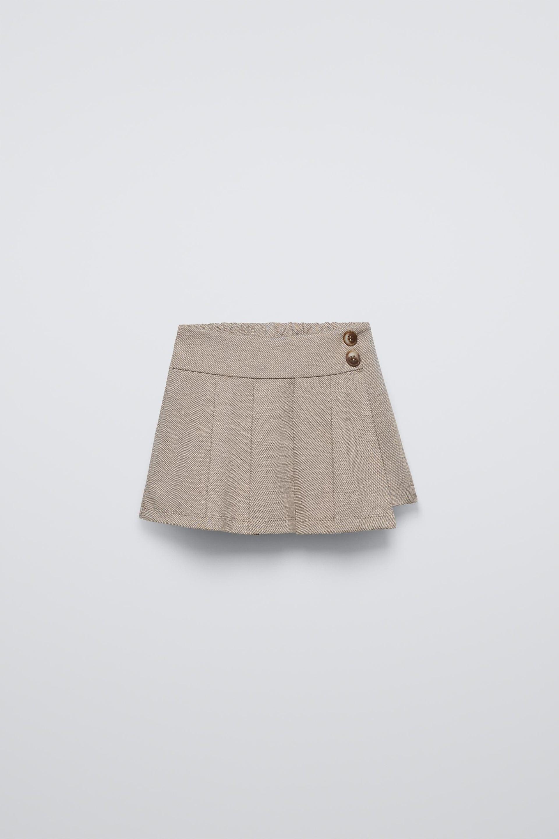 BOX PLEAT SKORT by ZARA