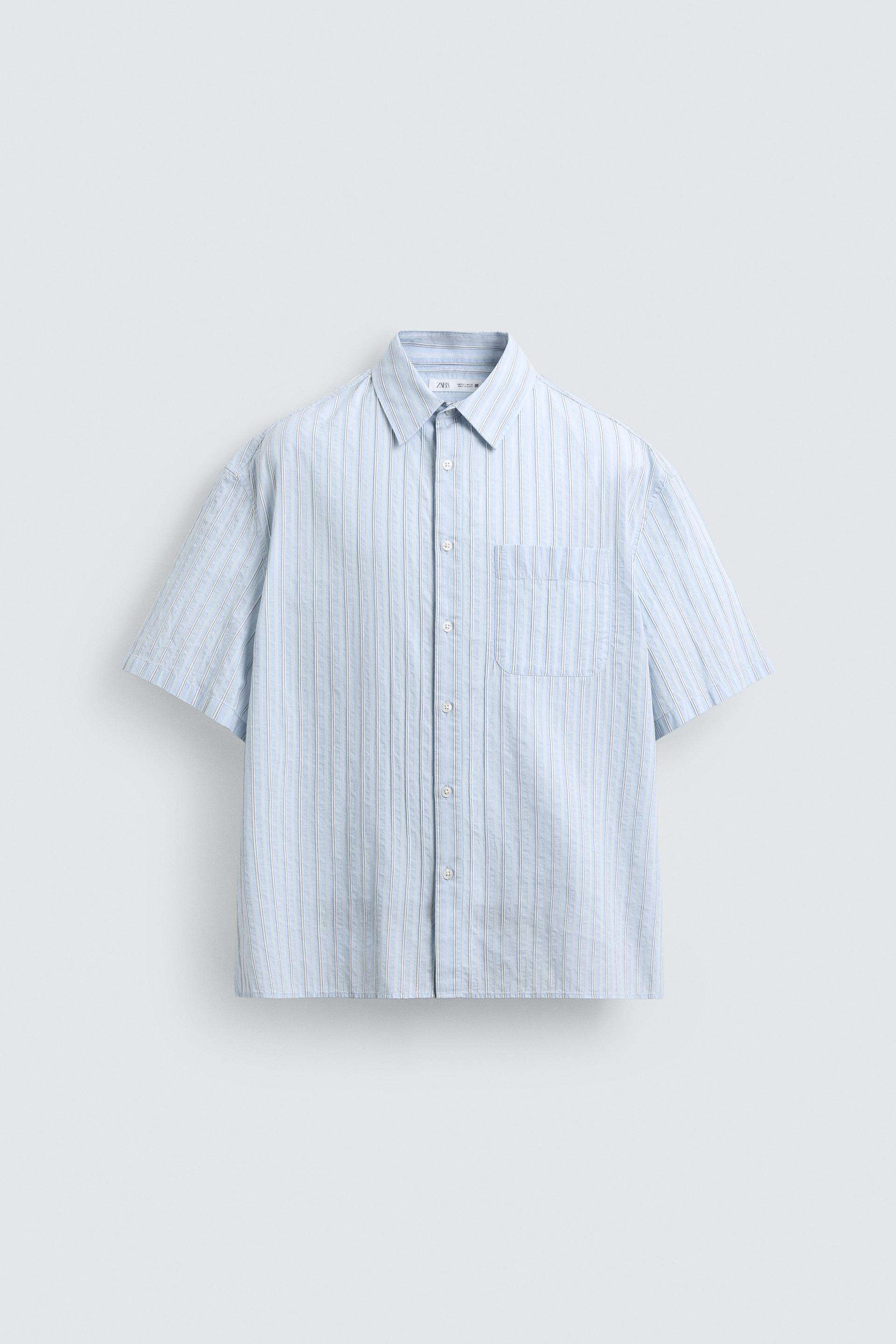 BOXY FIT STRIPED SHIRT by ZARA