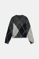 BRUSHED EFFECT ARGYLE SWEATER by ZARA BRUSHED EFFECT ARGYLE SWEATER by ZARA