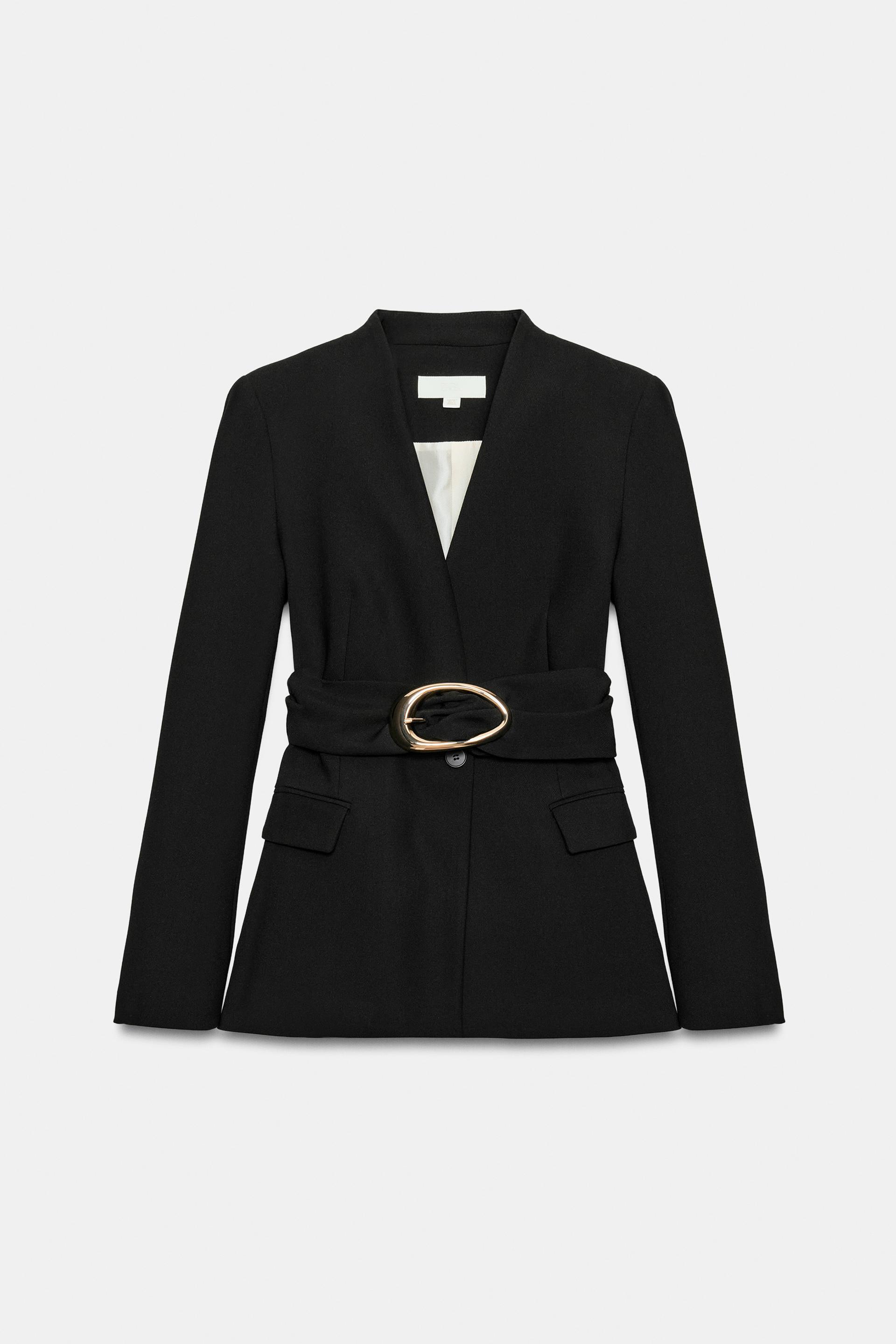 BUCKLE BELT BLAZER by ZARA