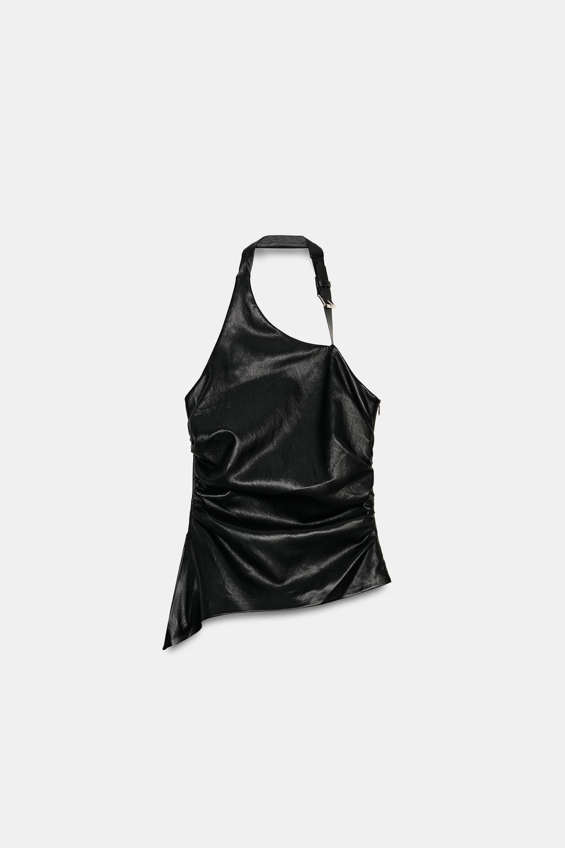 BUCKLE HALTER TOP by ZARA