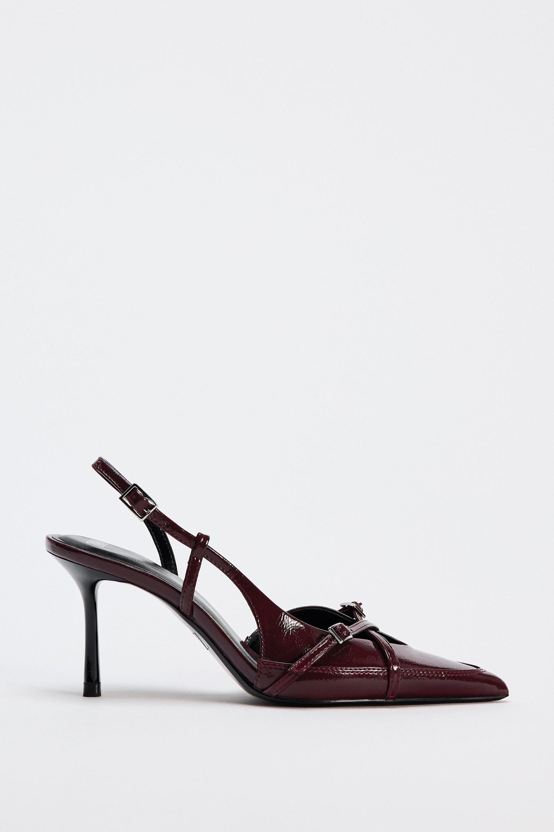 BUCKLED STRAP HEELED SHOES by ZARA