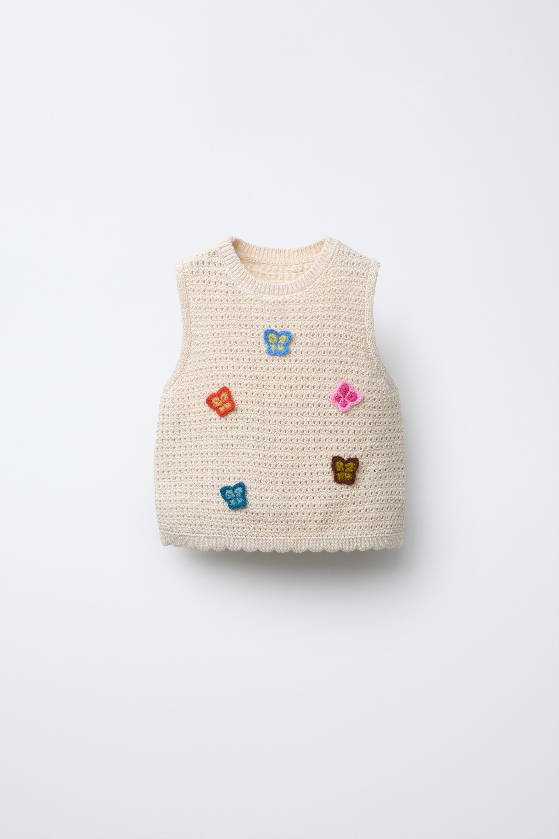 BUTTERFLY KNIT TOP by ZARA