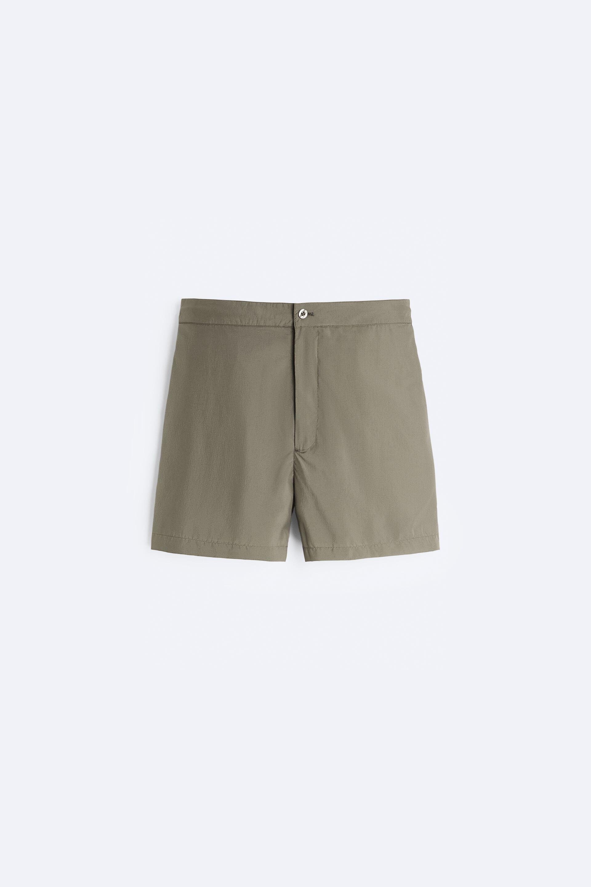 BUTTON SWIMMING TRUNKS by ZARA