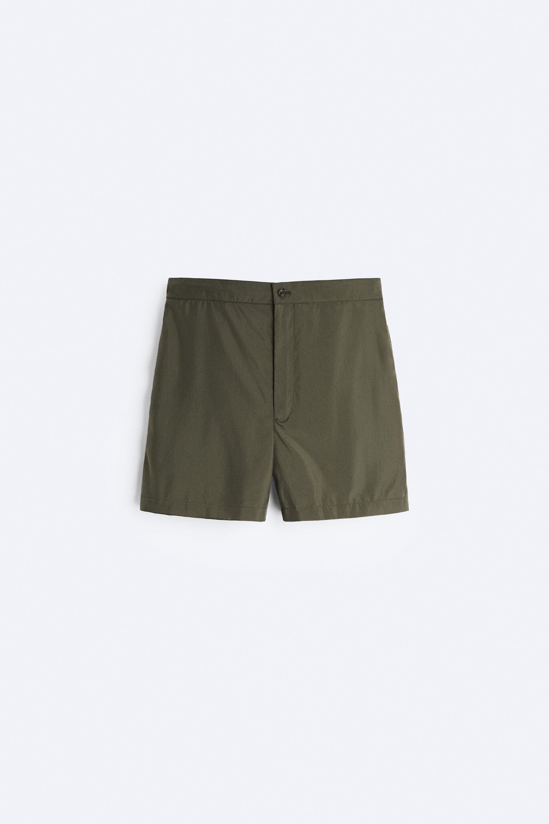 BUTTON SWIMMING TRUNKS by ZARA