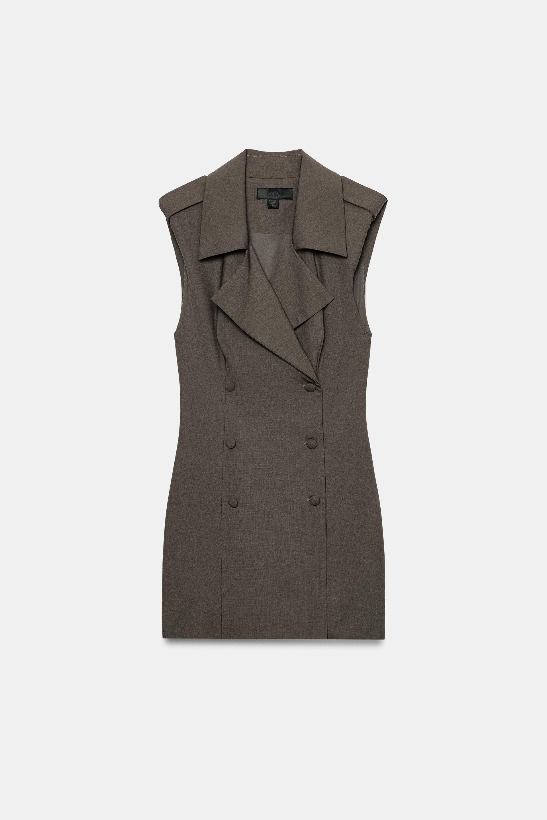 BUTTONED MINI DRESS WITH LOOPS by ZARA