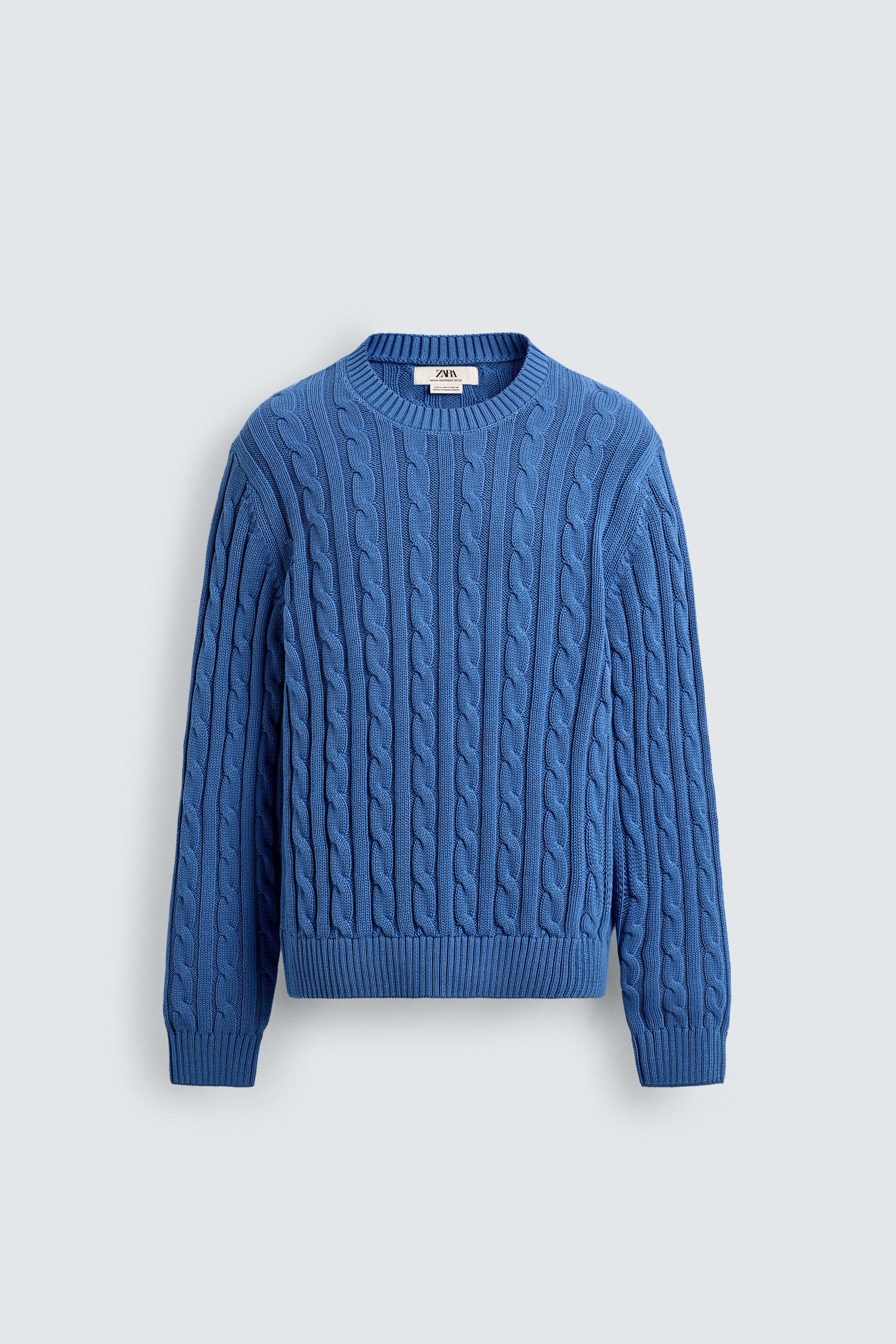 CABLE KNIT SWEATER by ZARA