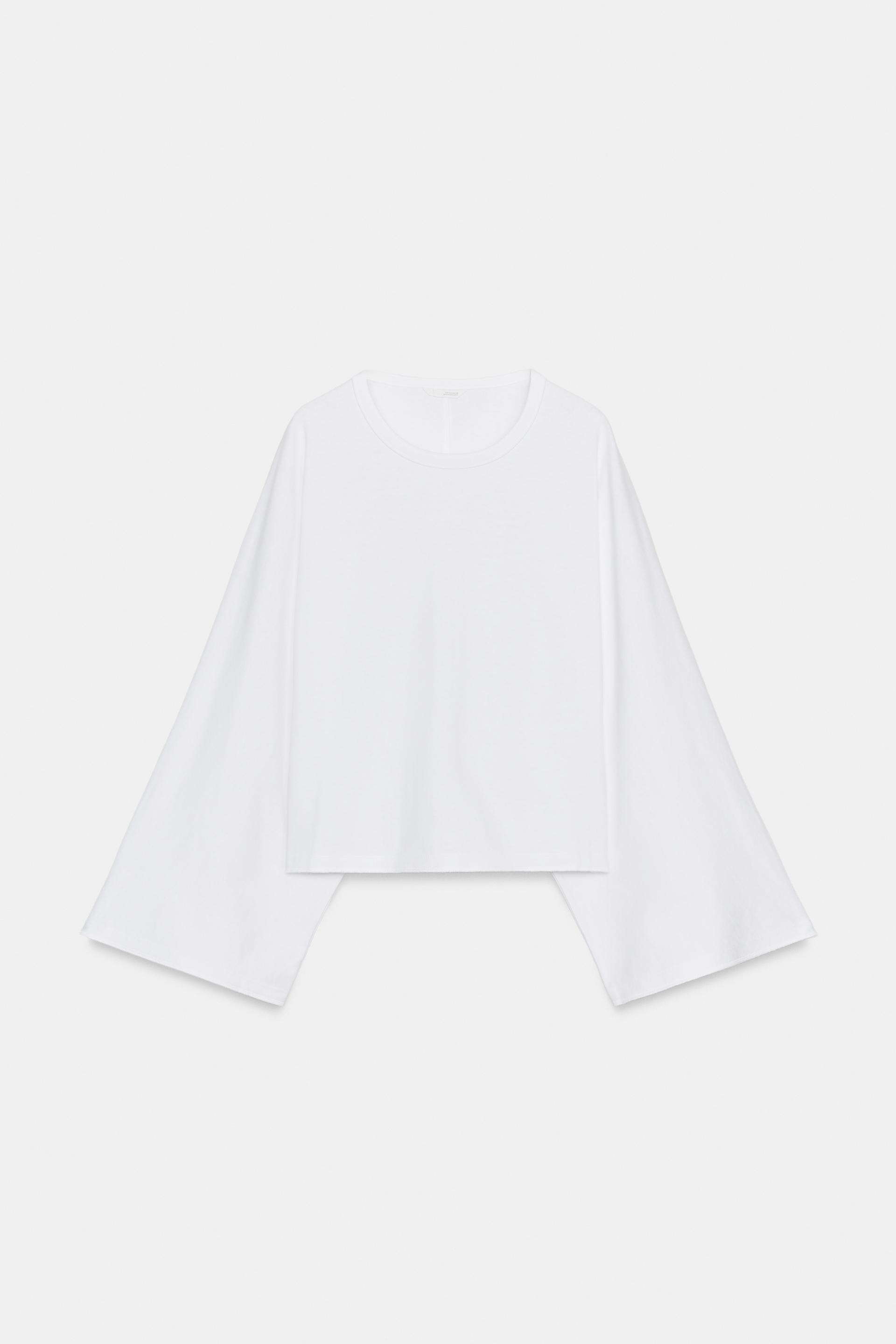 CAPE SLEEVE T-SHIRT by ZARA