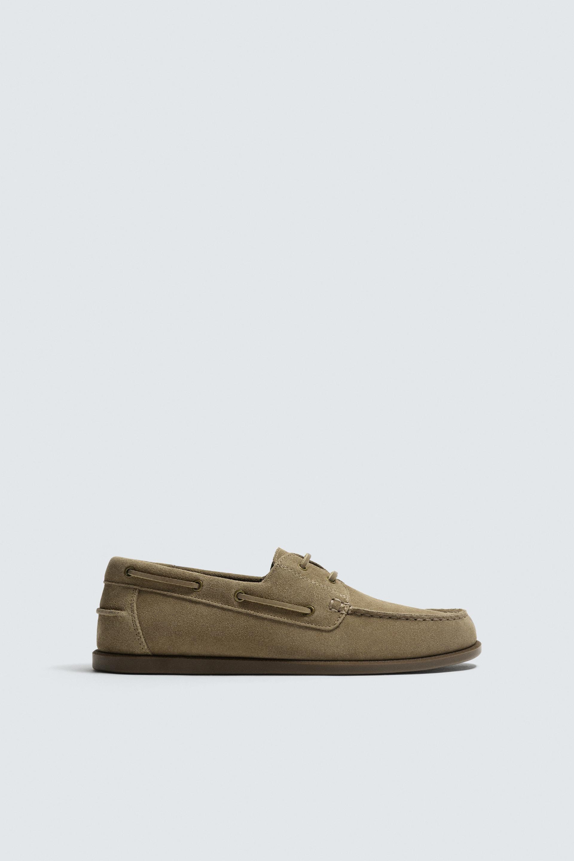 CASUAL LEATHER BOAT SHOES by ZARA