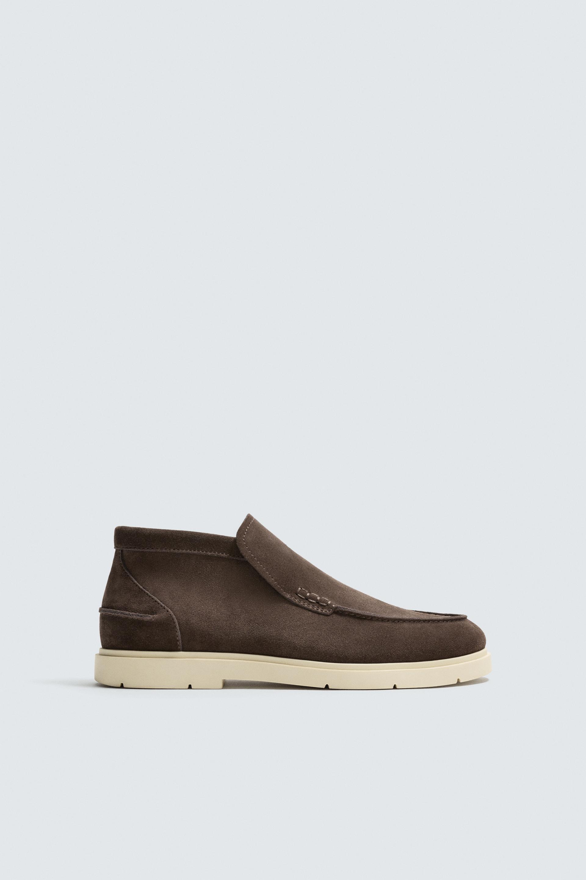CASUAL LEATHER BOOTS by ZARA