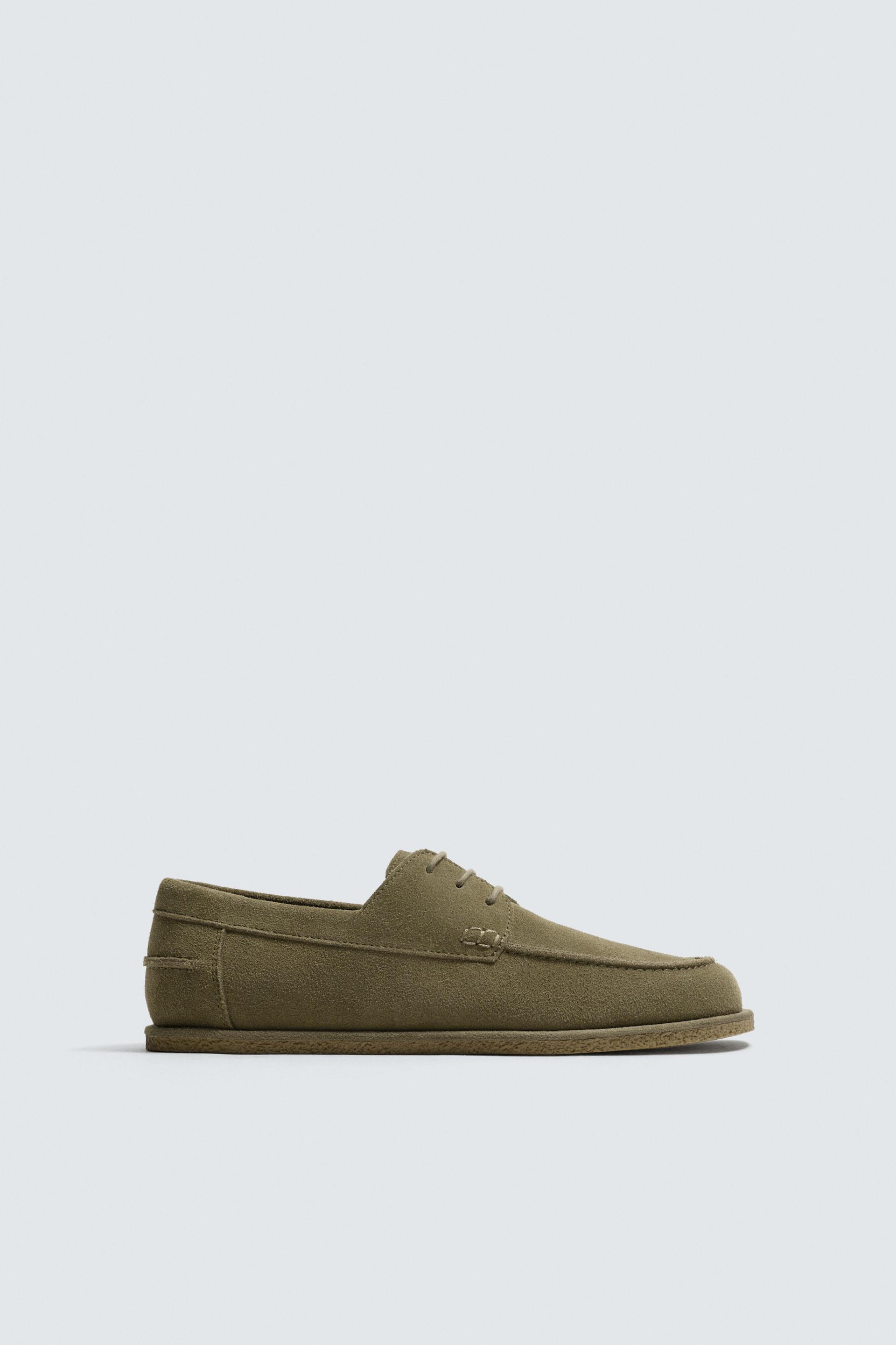 CASUAL LEATHER DECK SHOES by ZARA