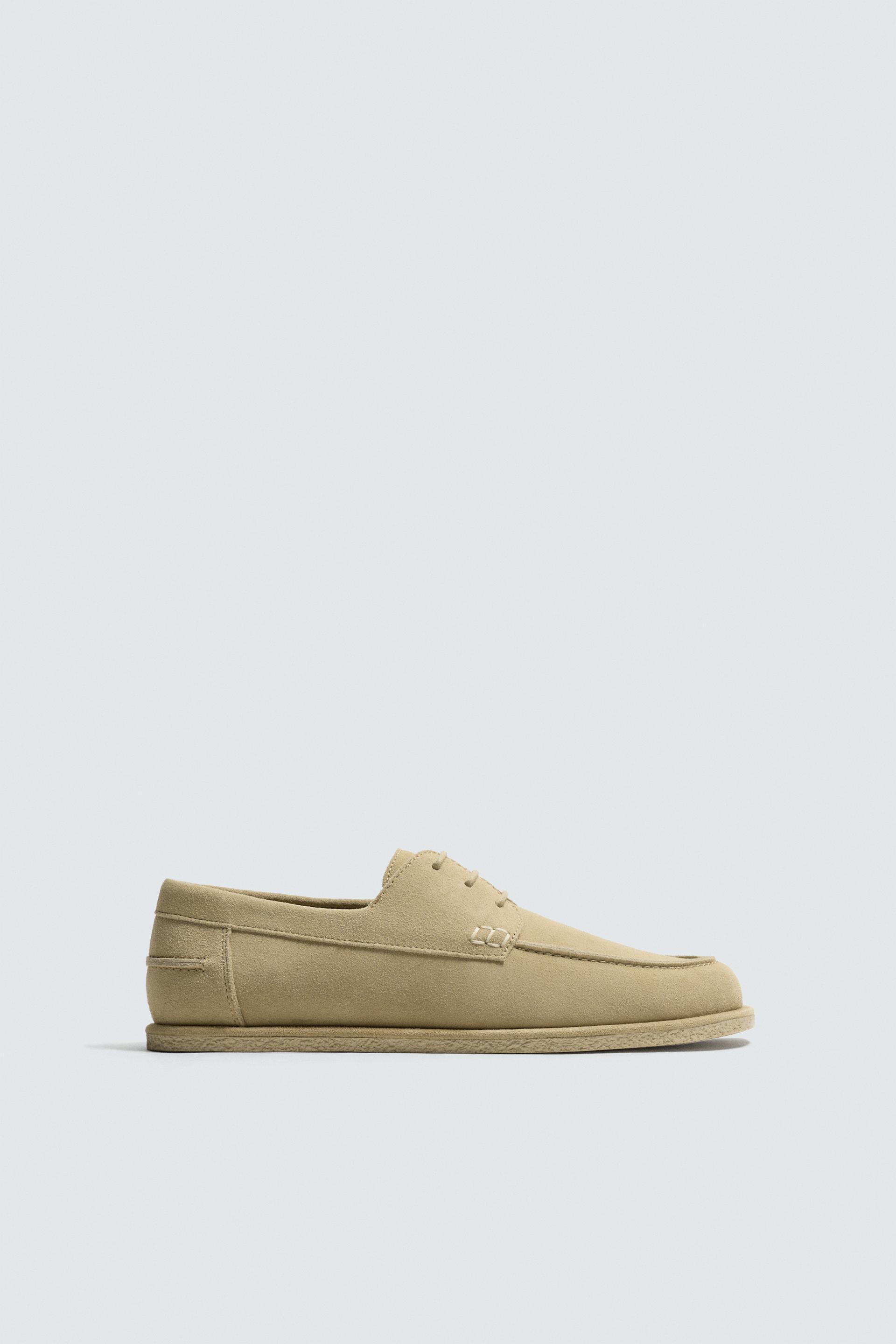 CASUAL LEATHER DECK SHOES by ZARA
