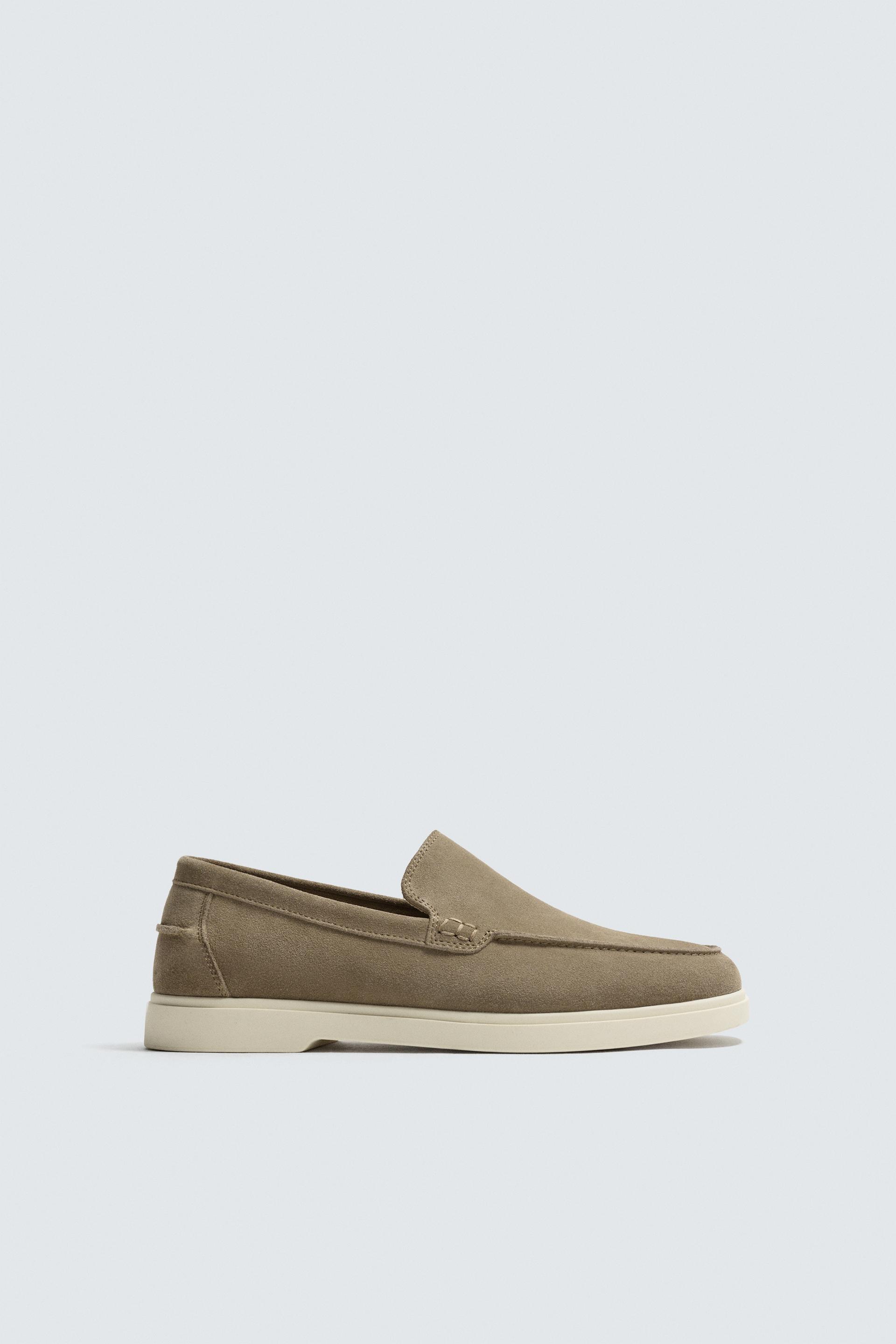 CASUAL LEATHER LOAFERS by ZARA