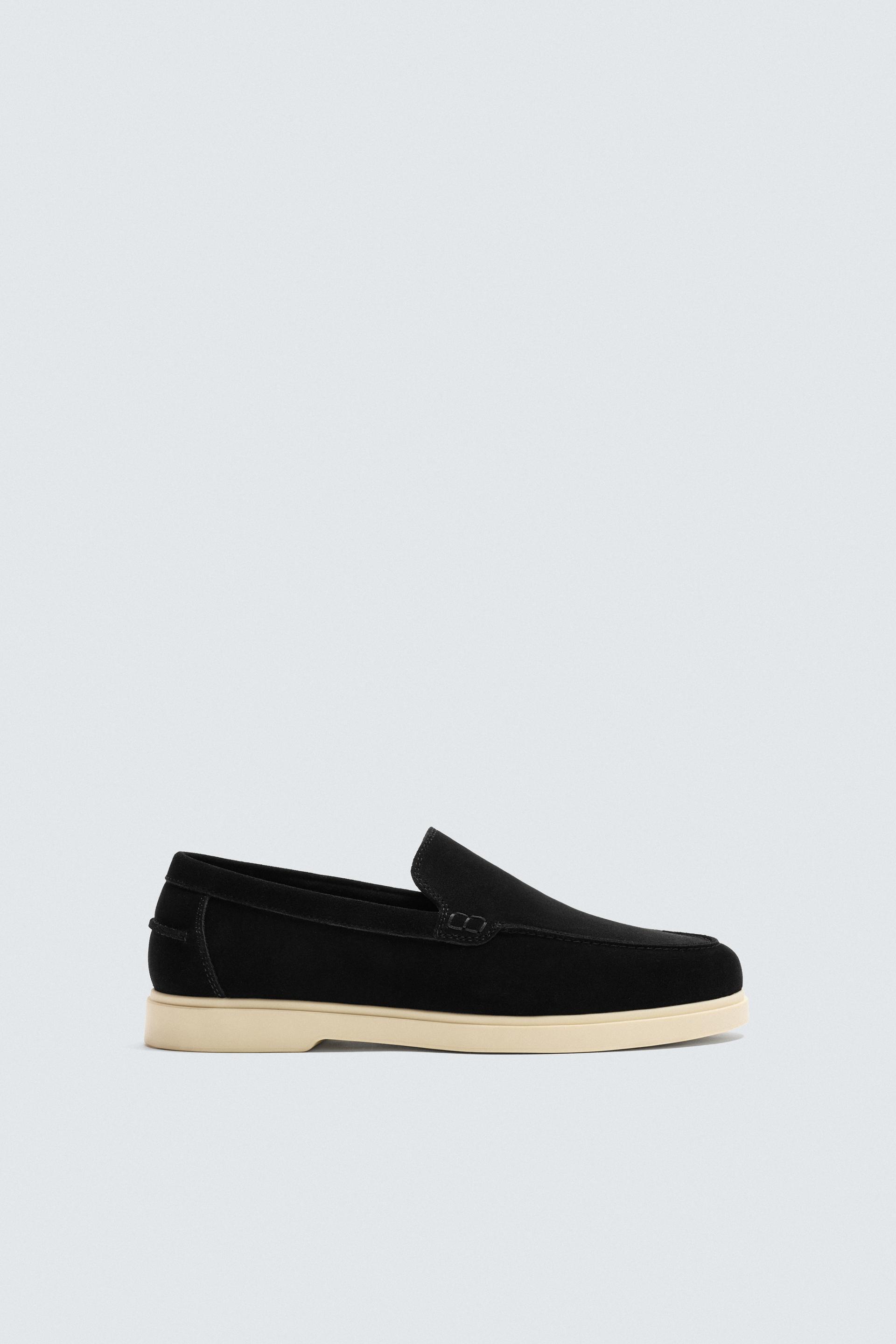 CASUAL LEATHER LOAFERS by ZARA