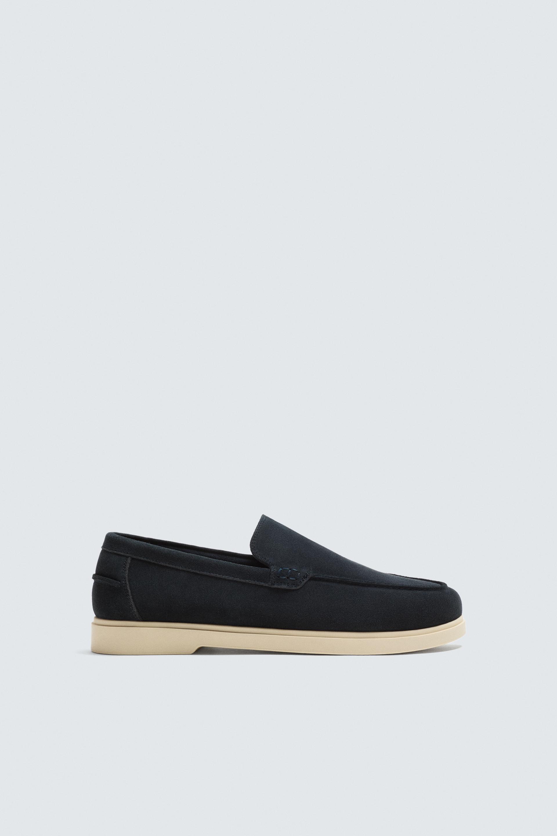 CASUAL LEATHER LOAFERS by ZARA