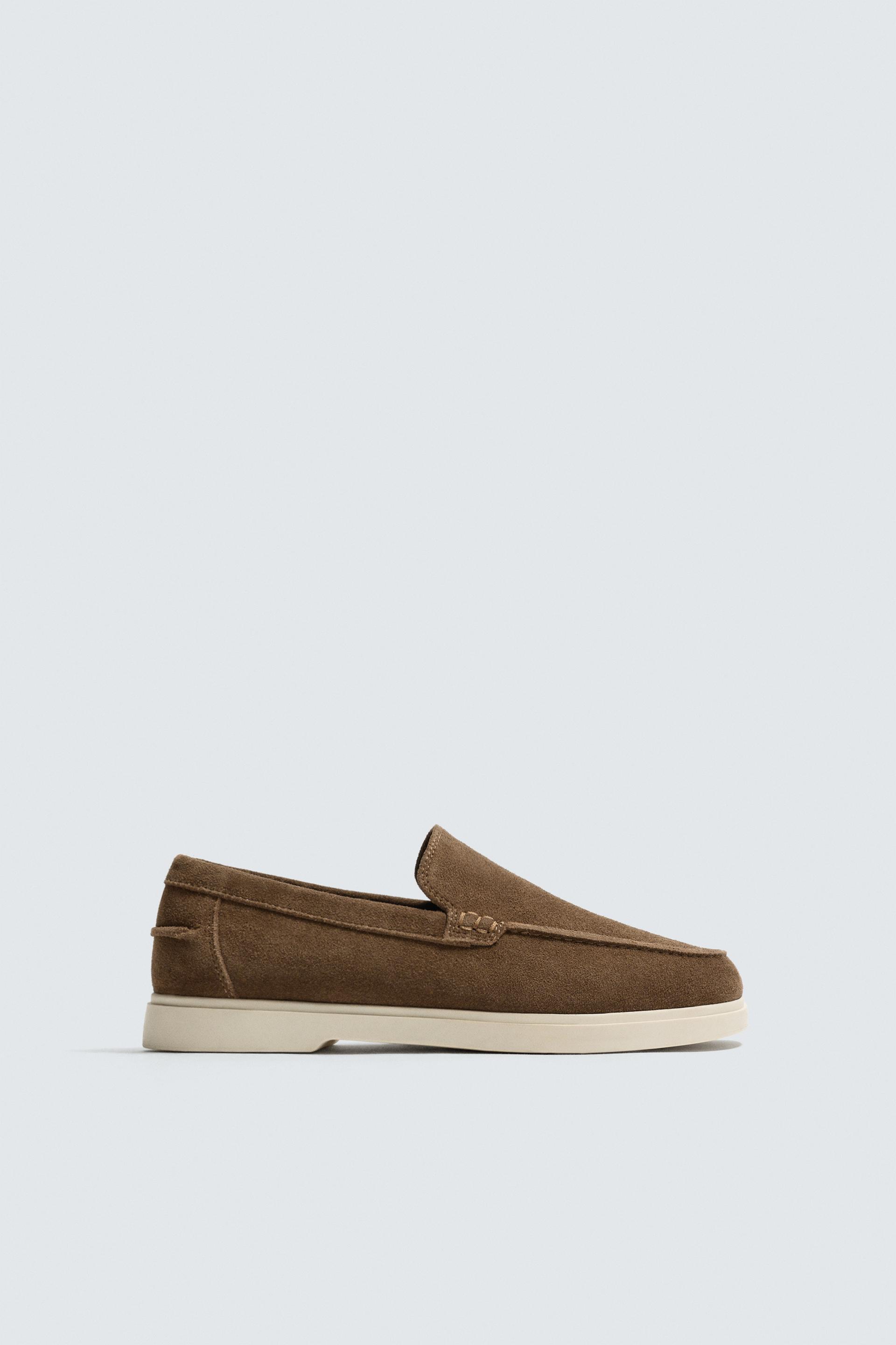 CASUAL LEATHER LOAFERS by ZARA