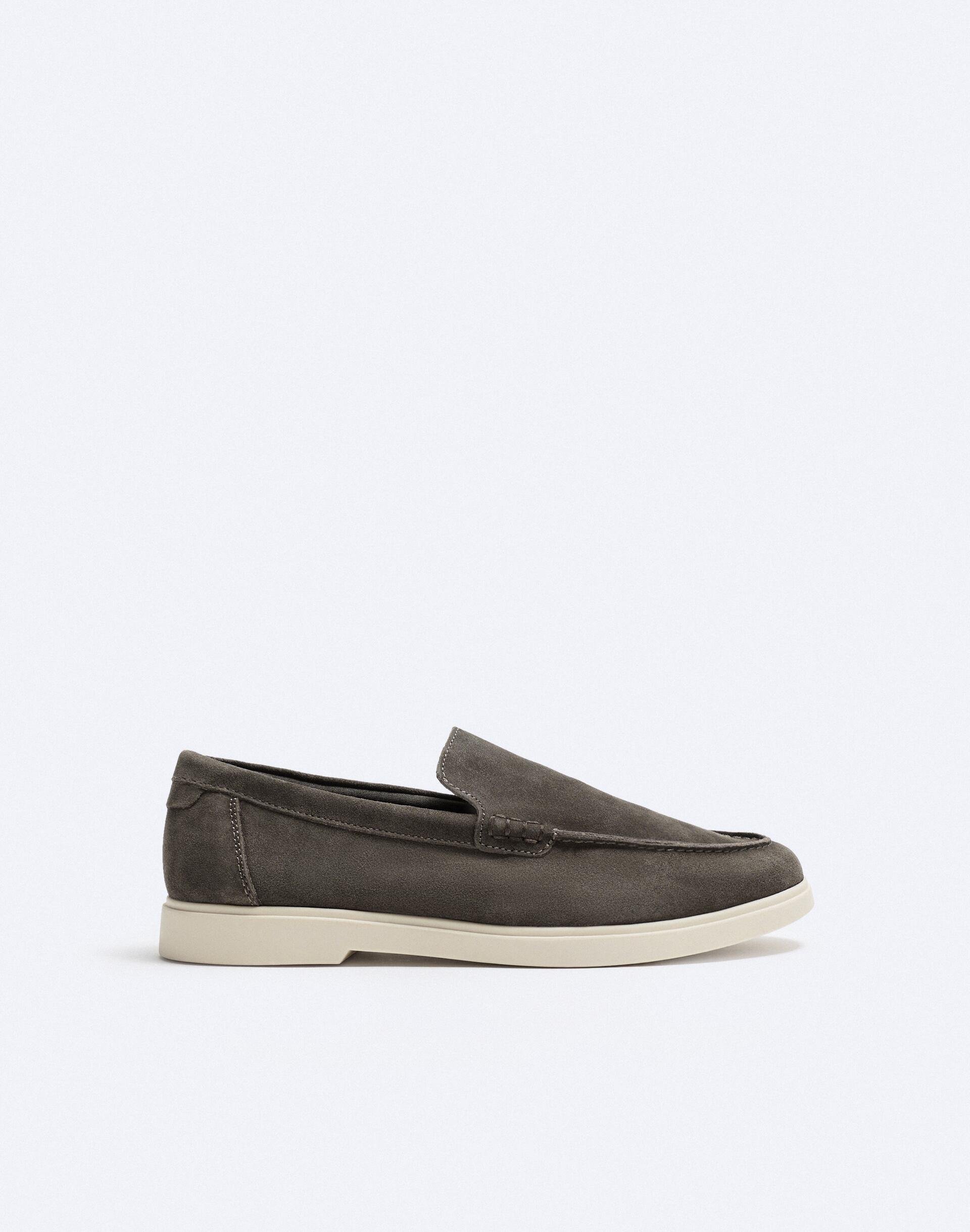 CASUAL SUEDE LOAFERS by ZARA