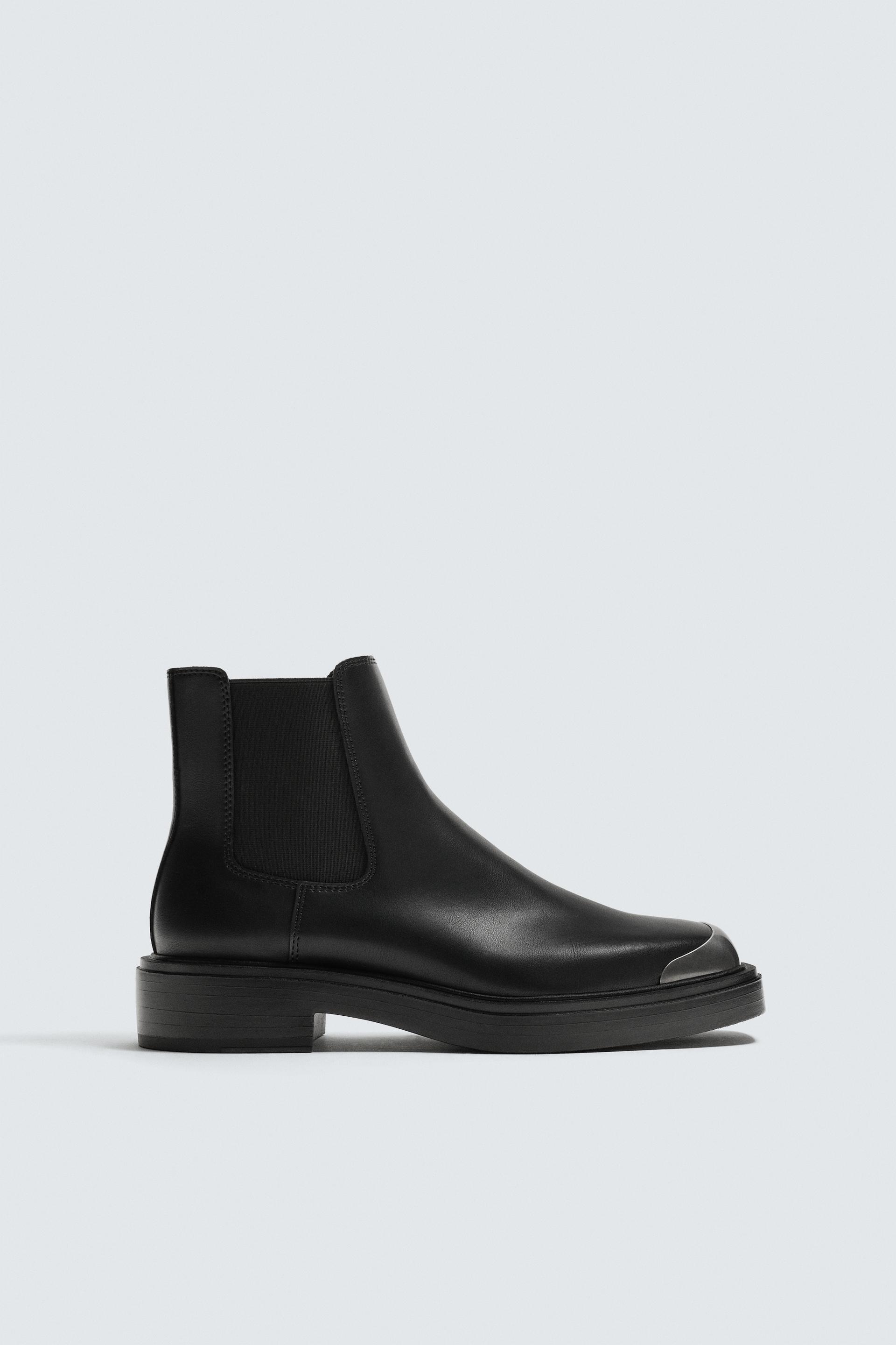 CHELSEA BOOTS WITH METAL DETAIL by ZARA