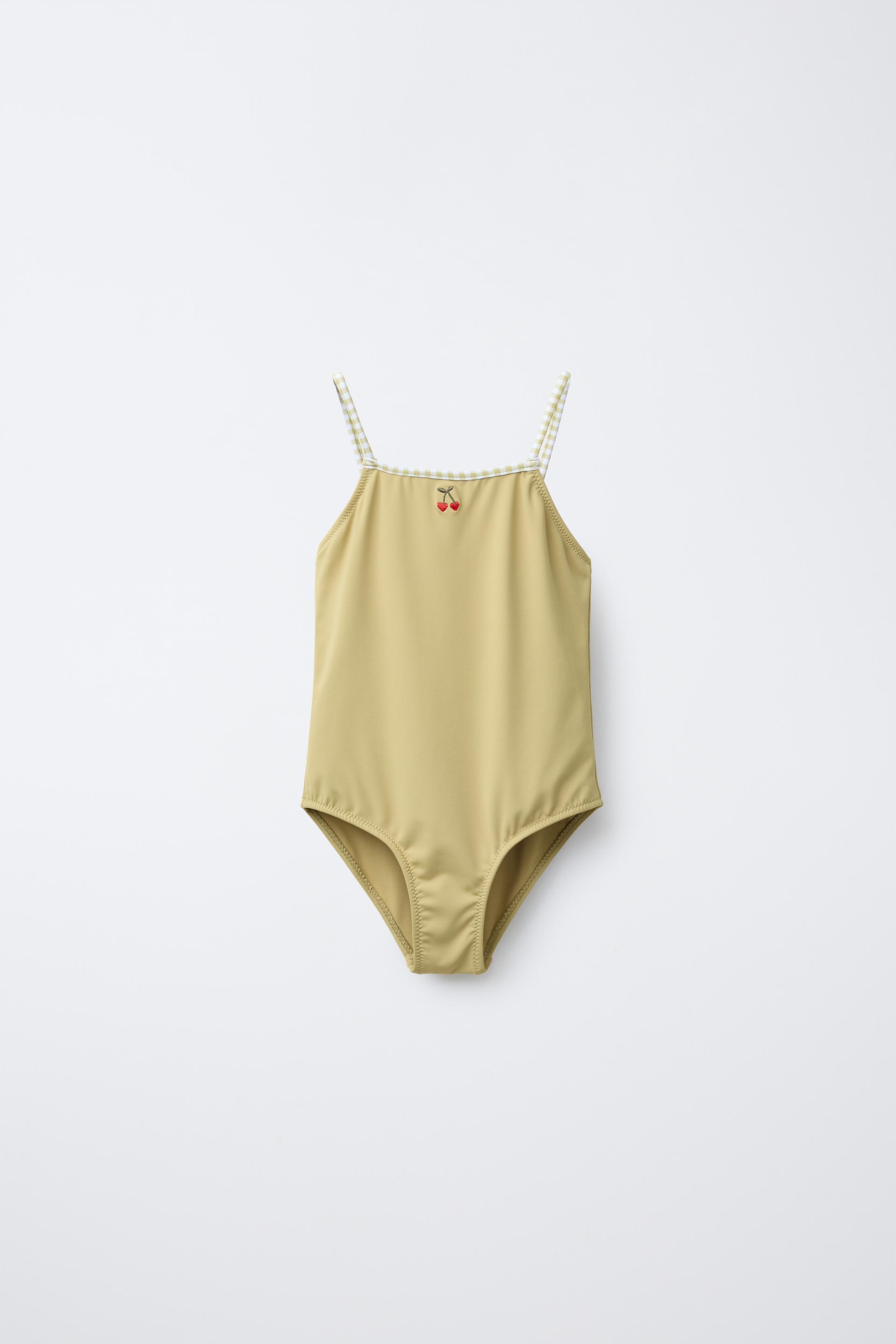 CHERRY EMBROIDERED SWIMSUIT by ZARA