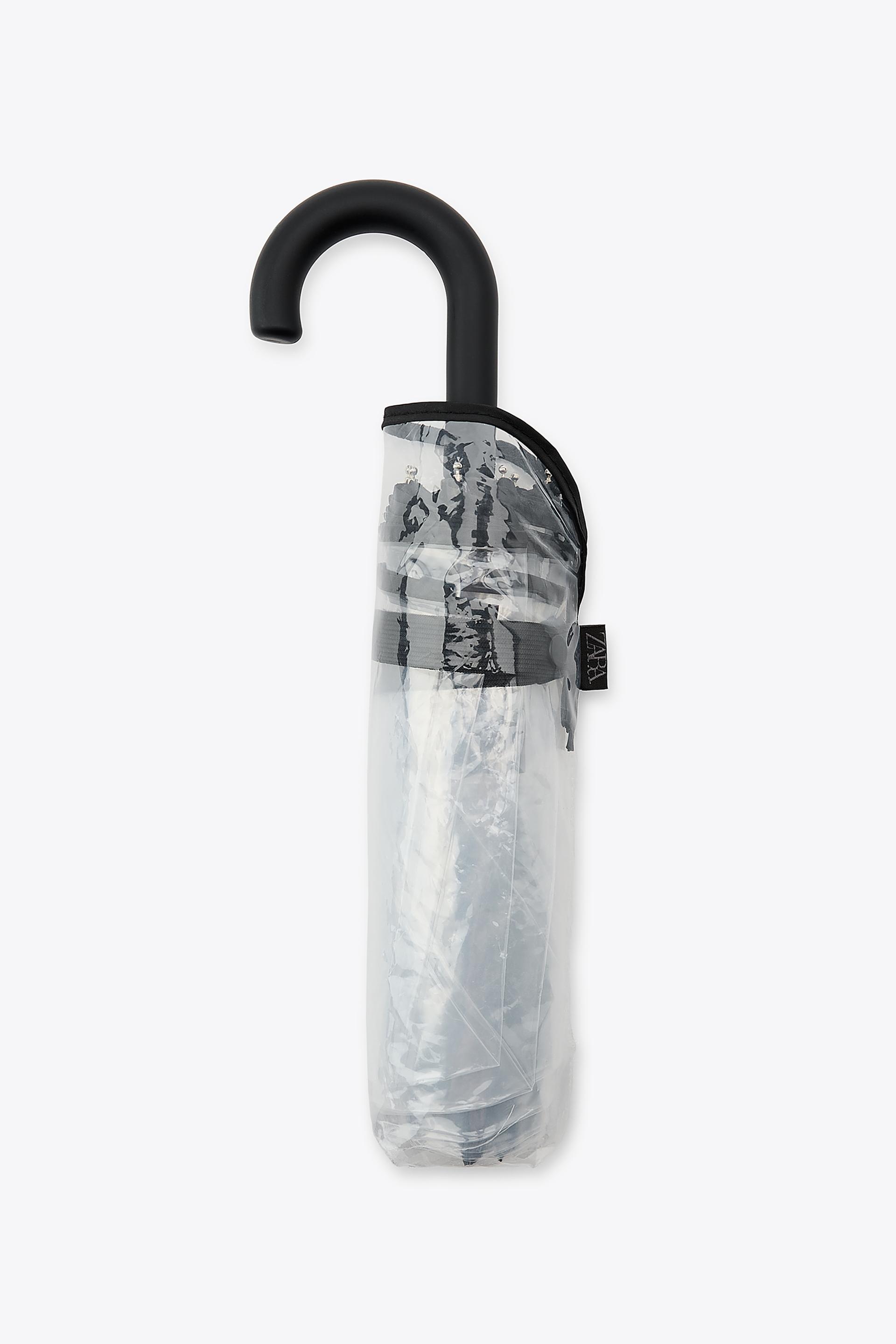 CLEAR FOLDABLE UMBRELLA by ZARA