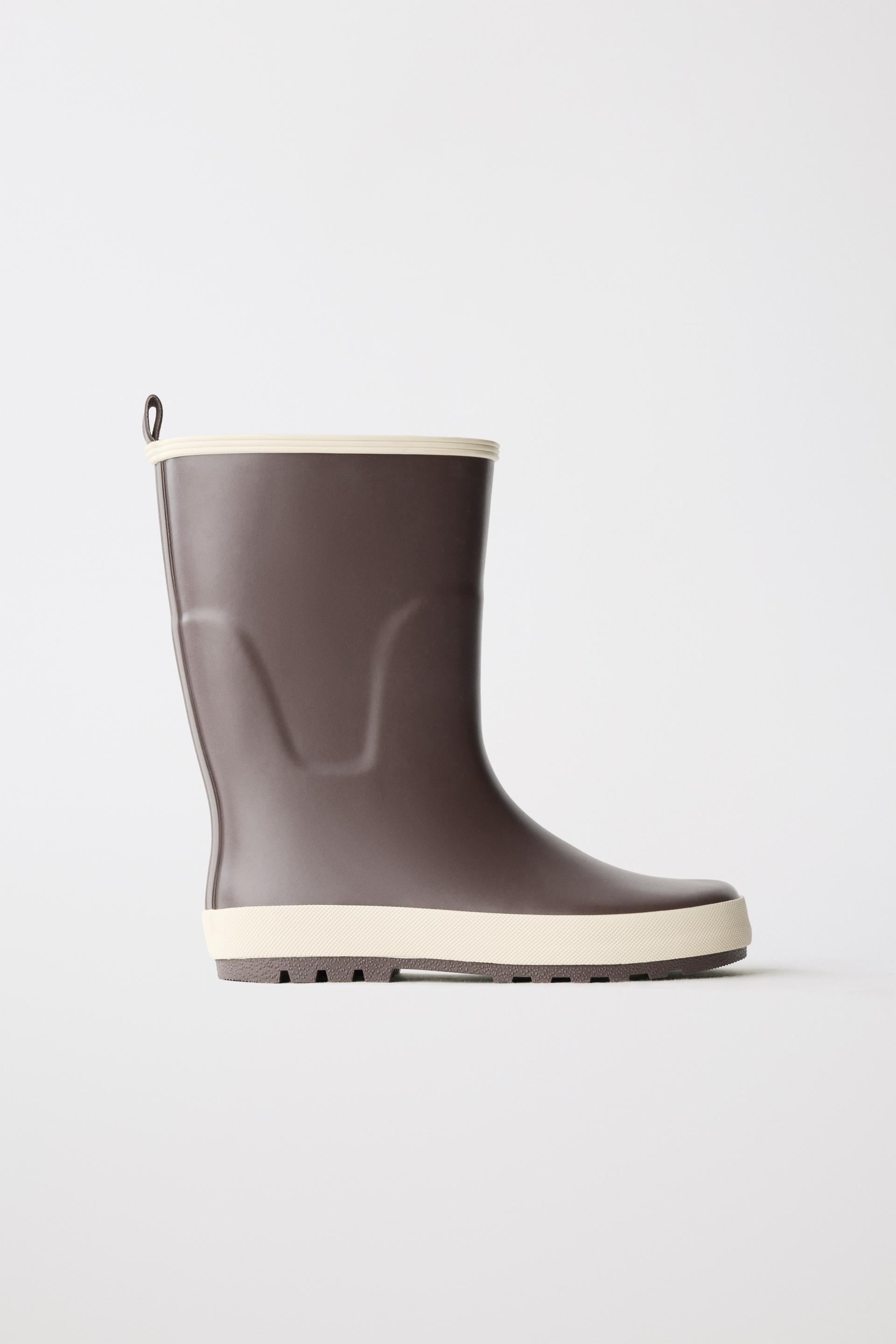 COLOR BLOCK RAIN BOOTS by ZARA