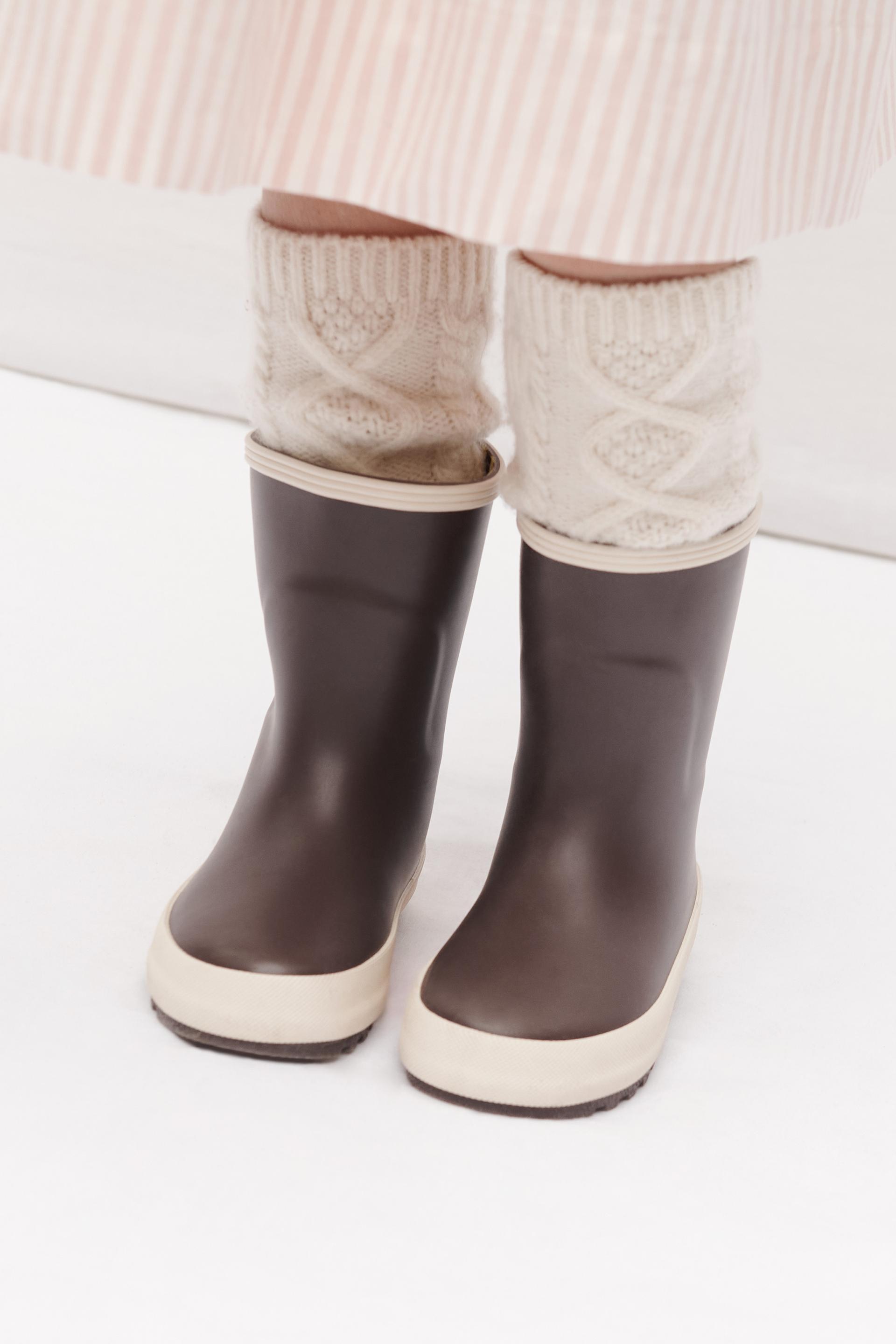 COLOR BLOCK RAIN BOOTS by ZARA