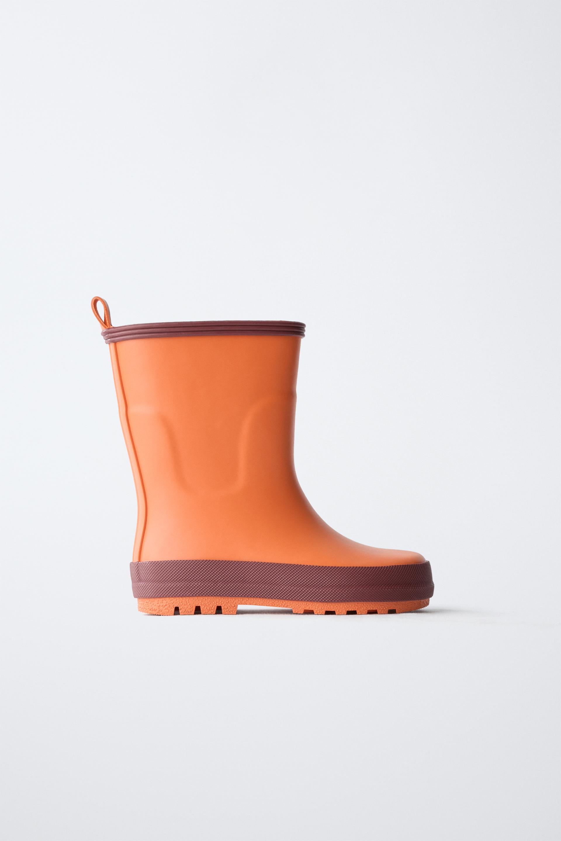 COLOR BLOCK RAIN BOOTS by ZARA