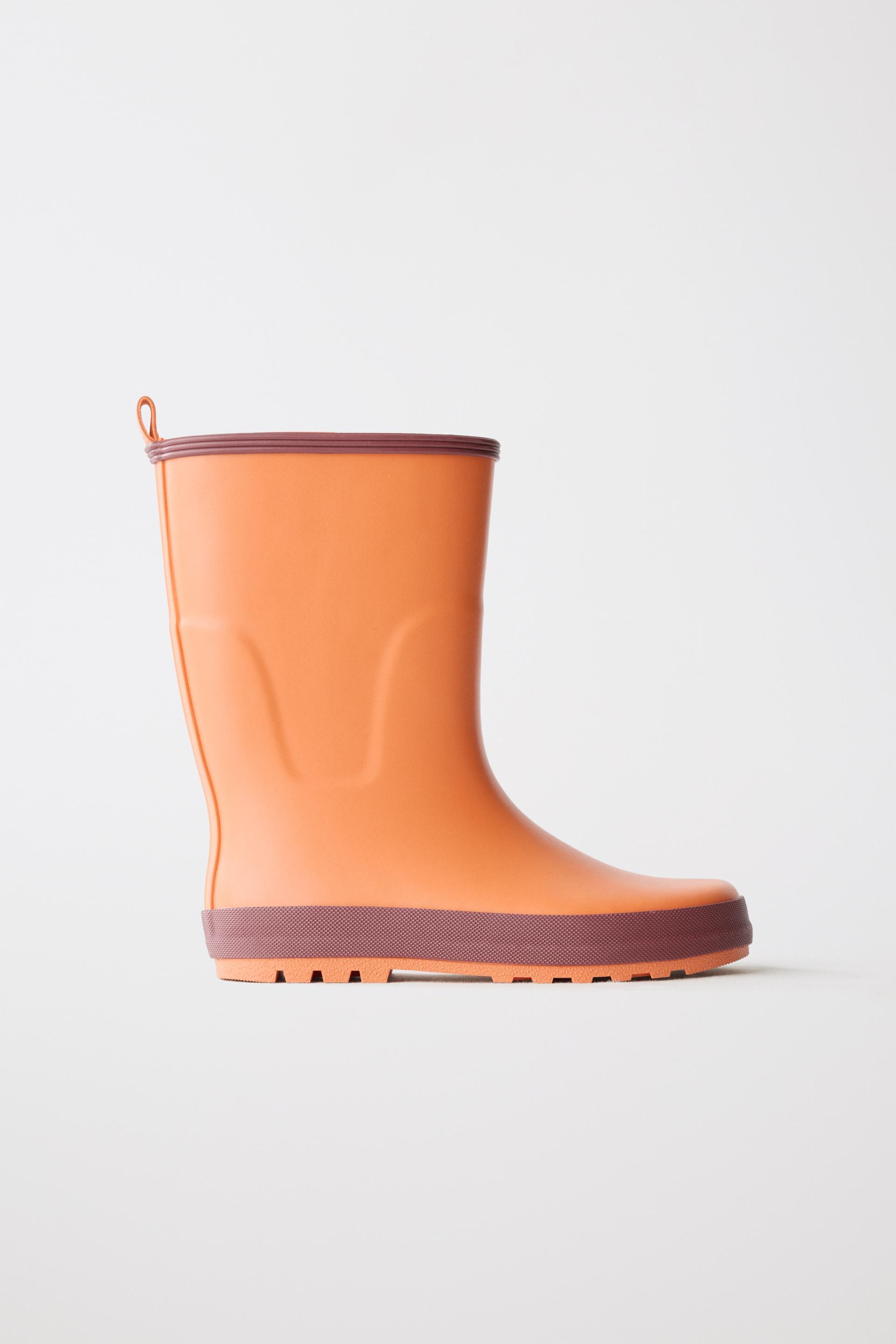 COLOR BLOCK RAIN BOOTS by ZARA