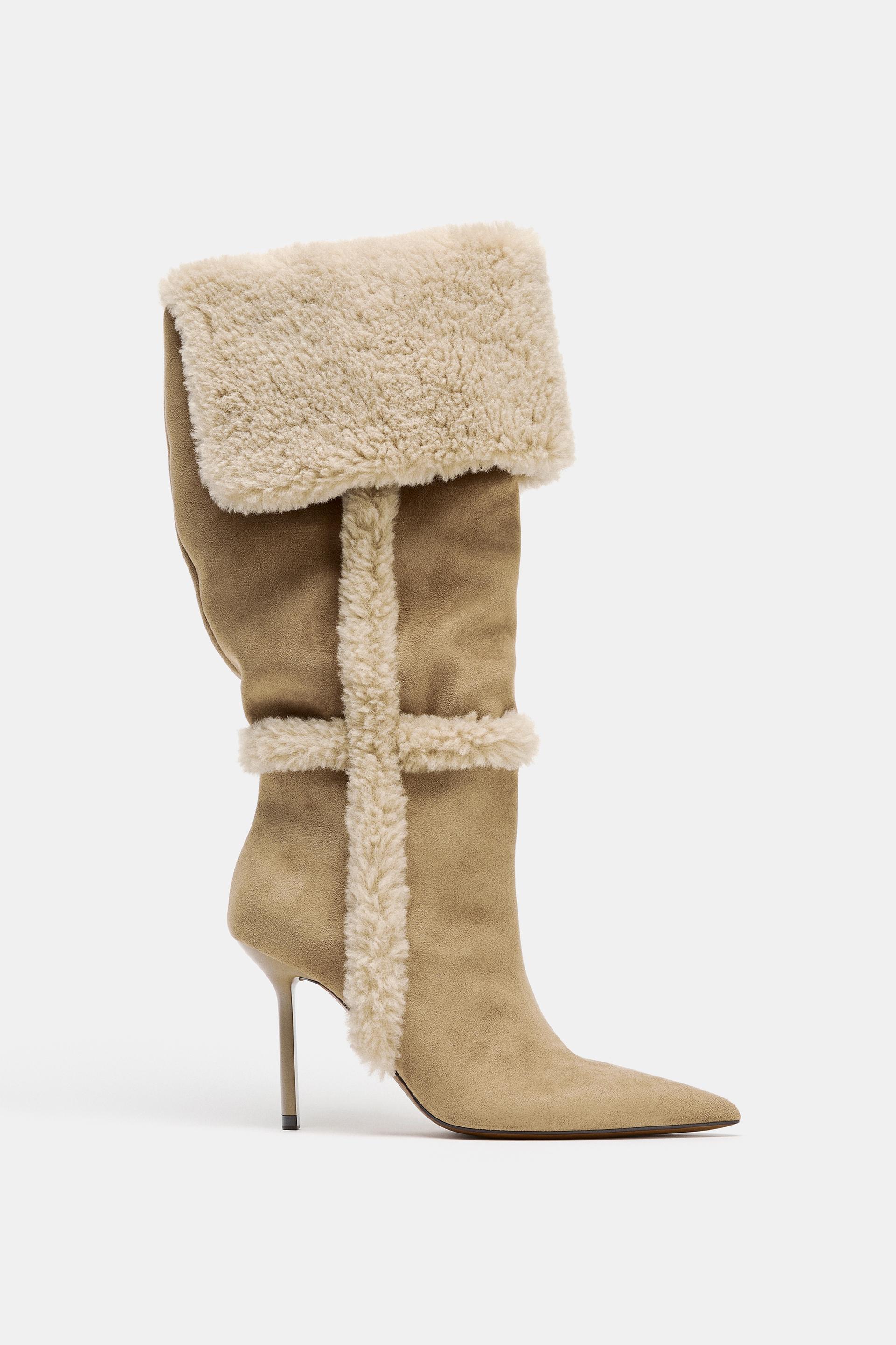 COMBINATION HEEL BOOTS by ZARA