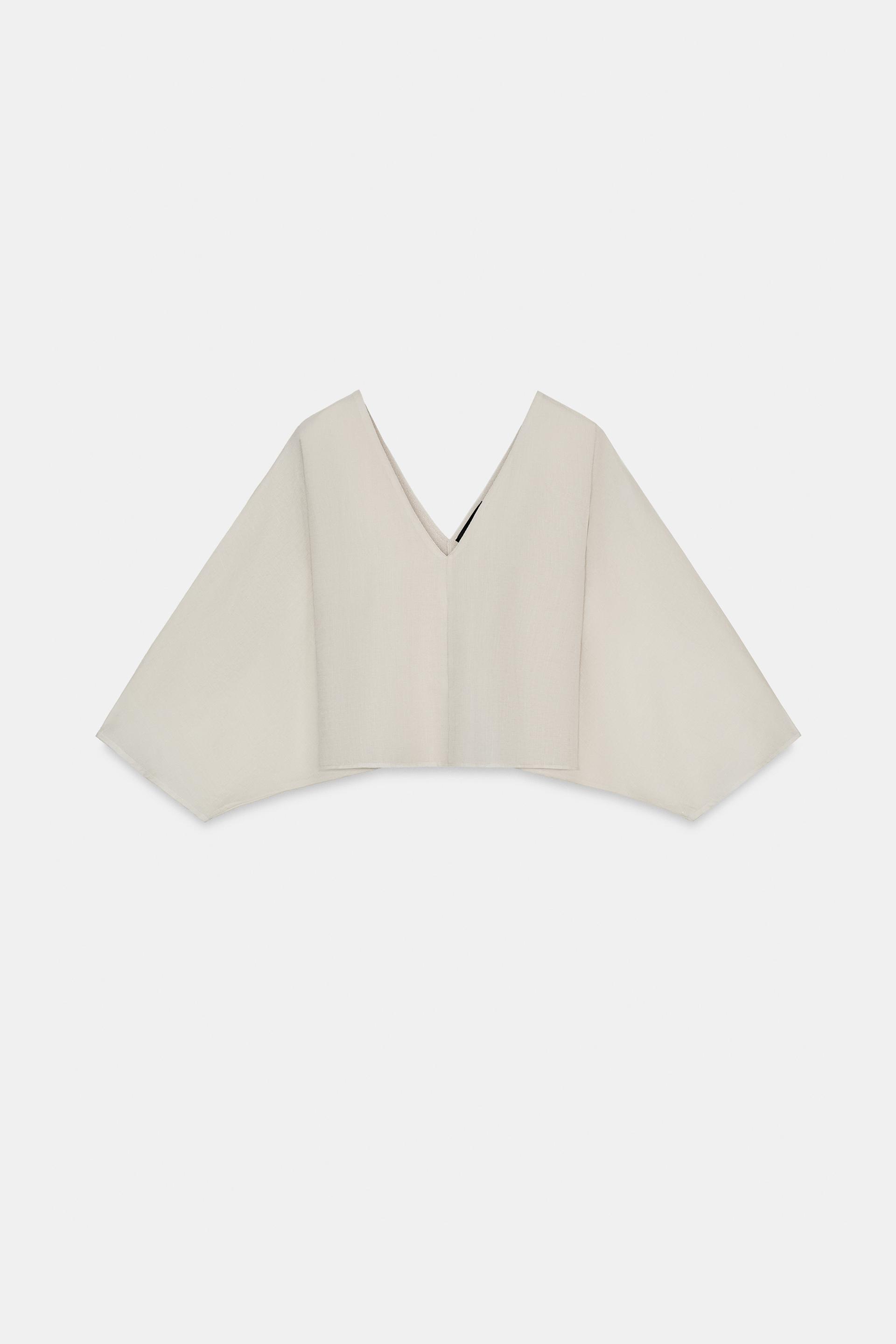COMBINATION KNIT BLOUSE by ZARA