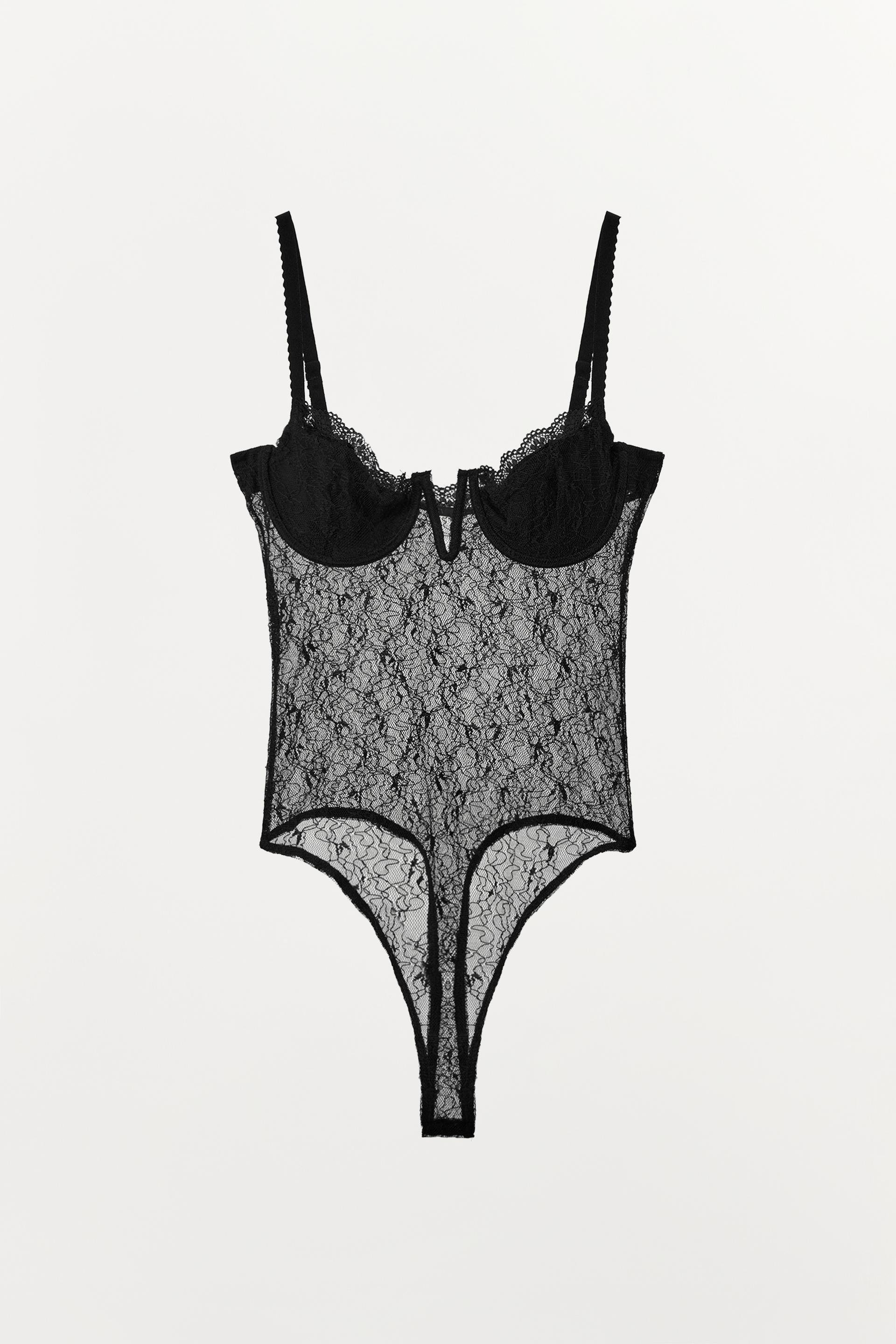COMBINATION LACE BODYSUIT by ZARA