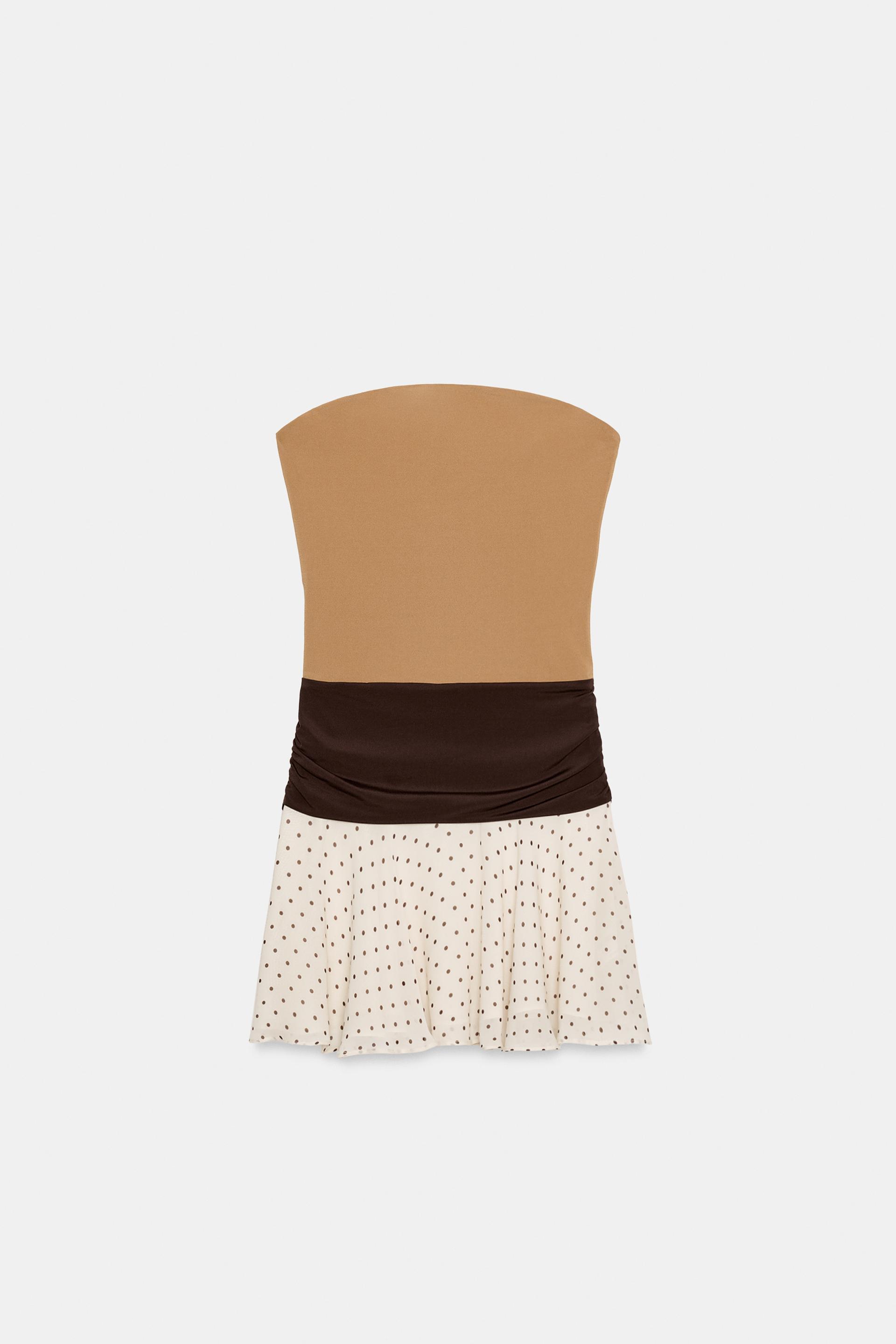 COMBINATION POLKA DOT DRESS by ZARA