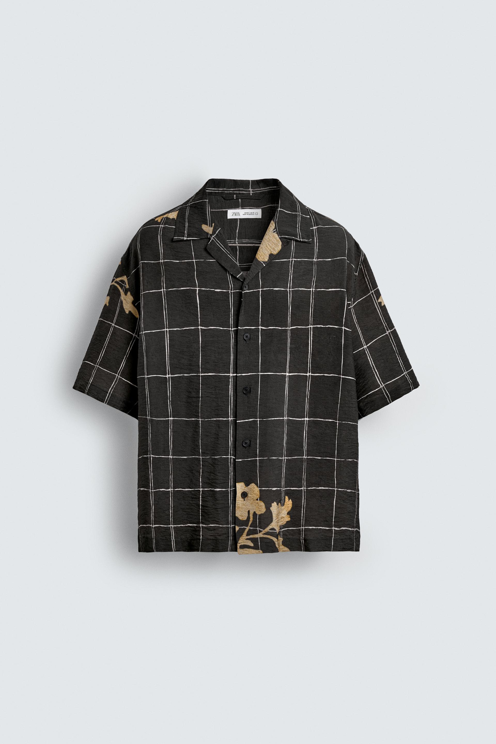COMBINATION PRINT FLOWY SHIRT by ZARA