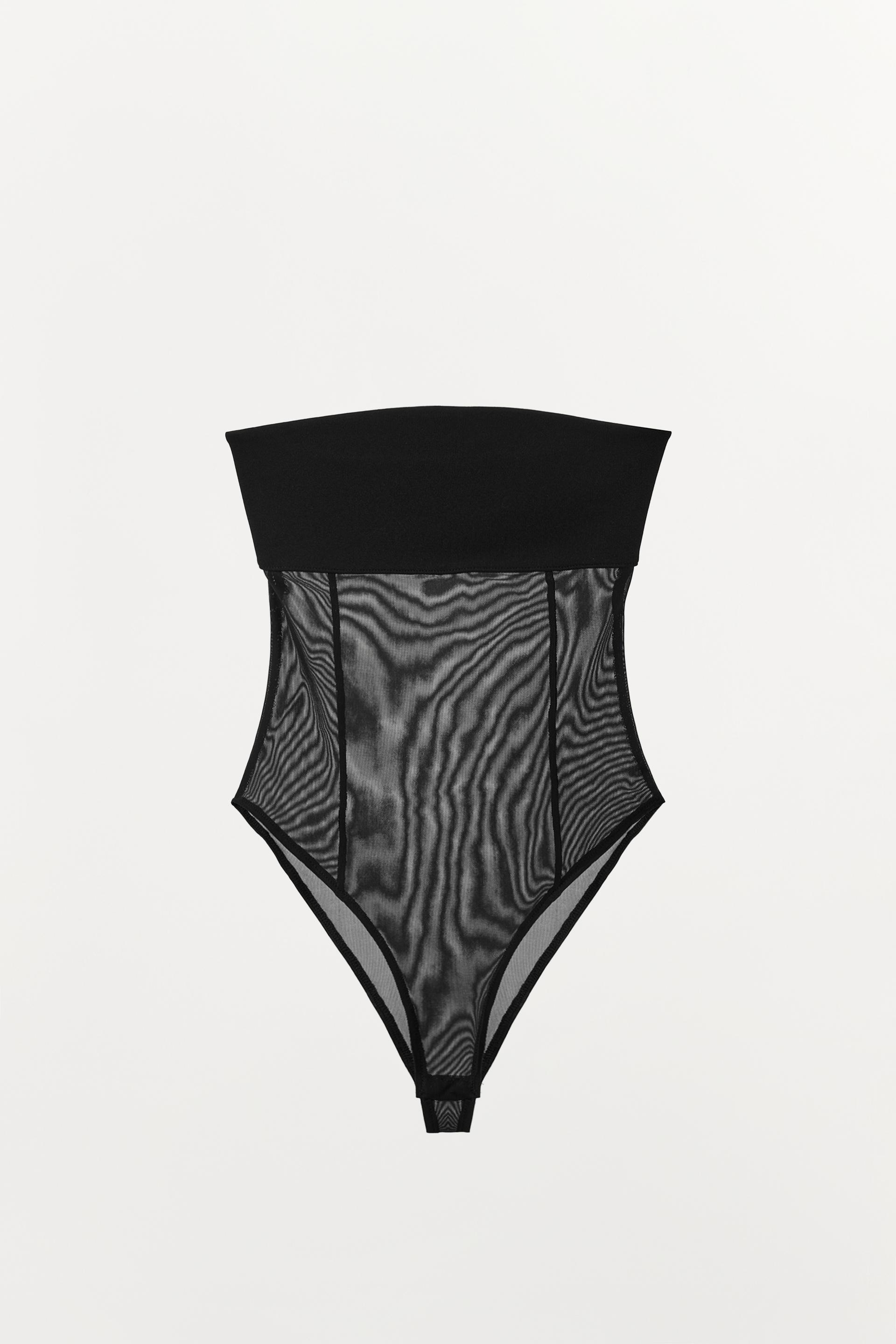 COMBINATION TULLE BANDEAU BODYSUIT by ZARA
