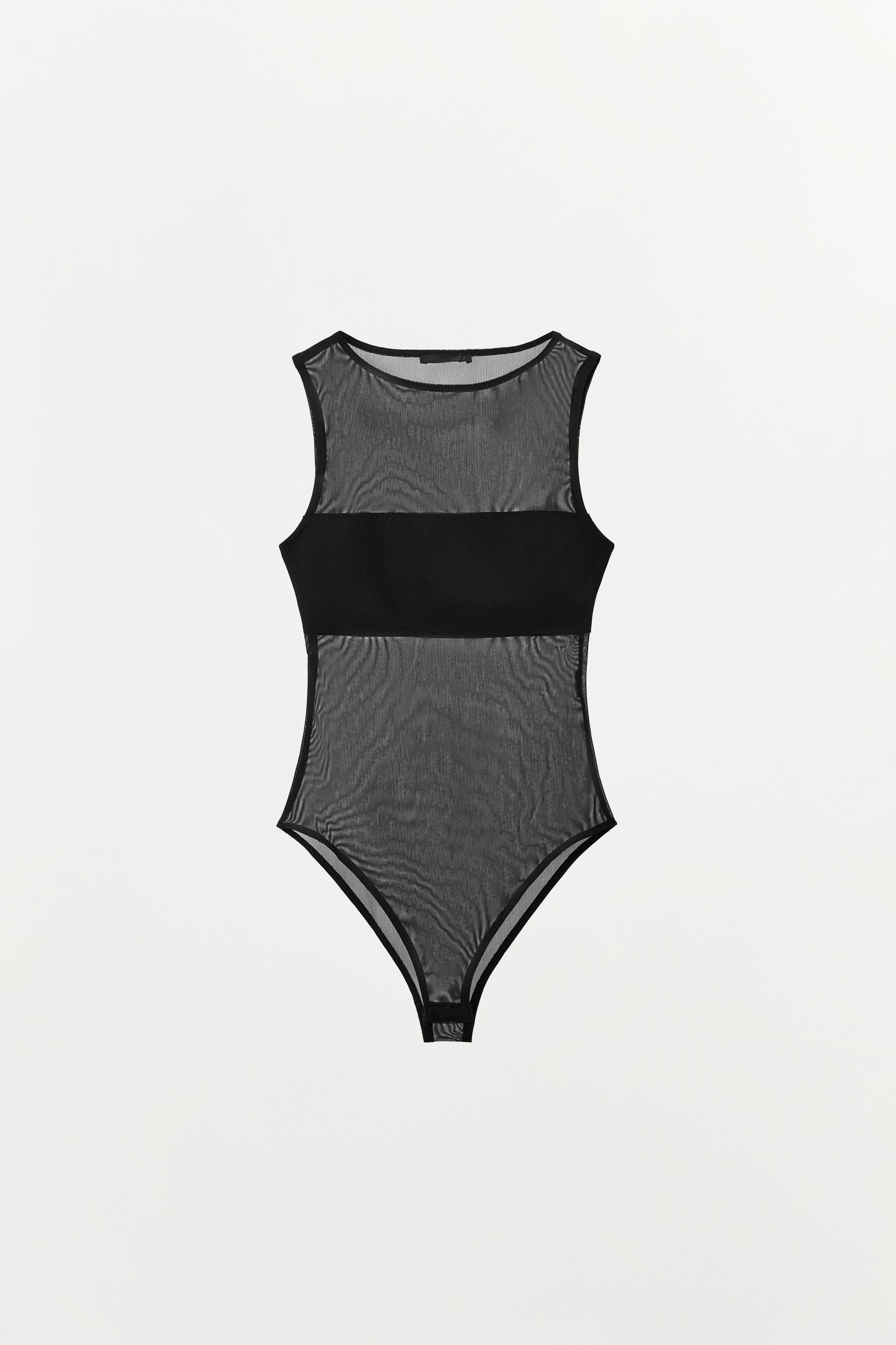 COMBINATION TULLE BODYSUIT by ZARA