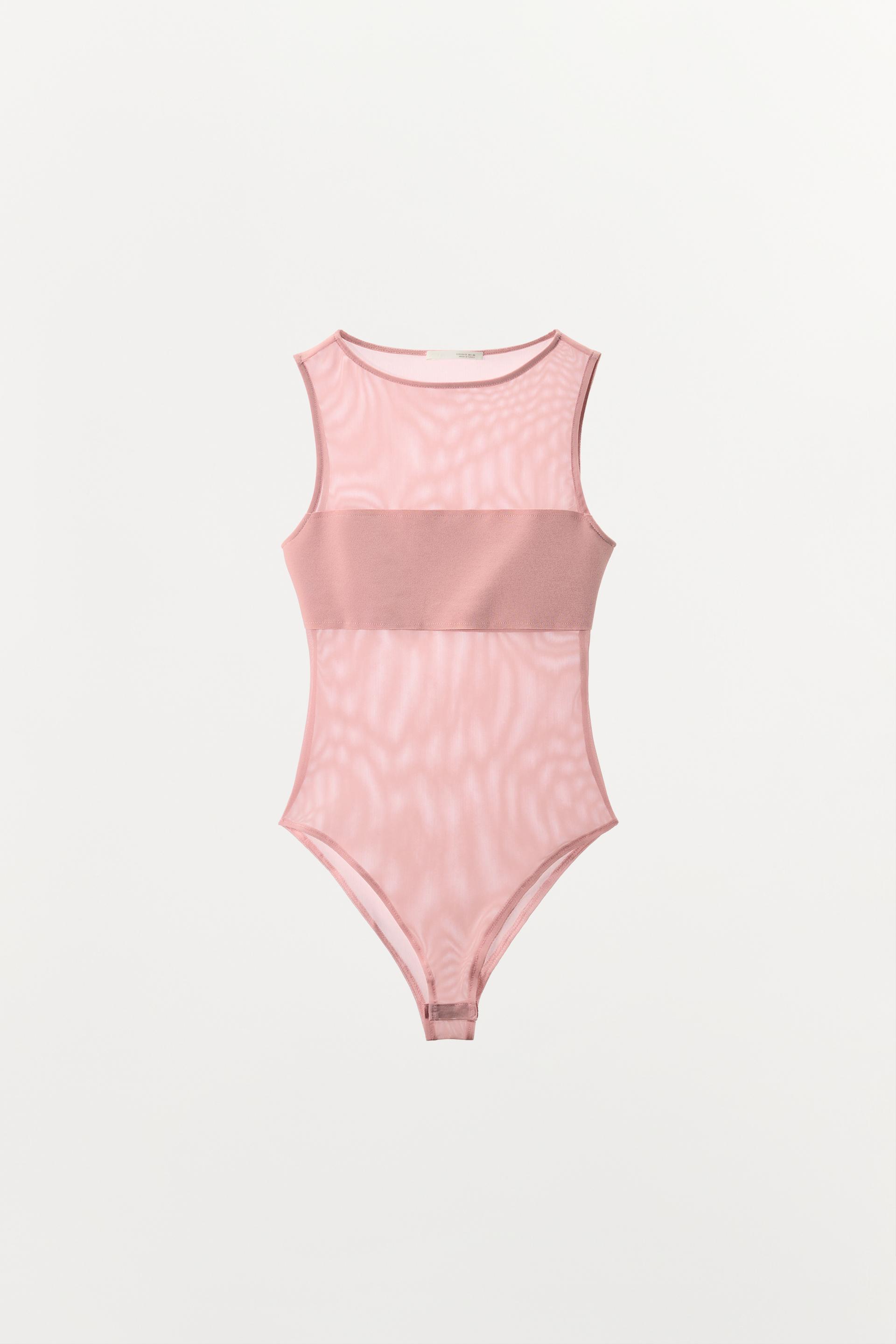 COMBINATION TULLE BODYSUIT by ZARA