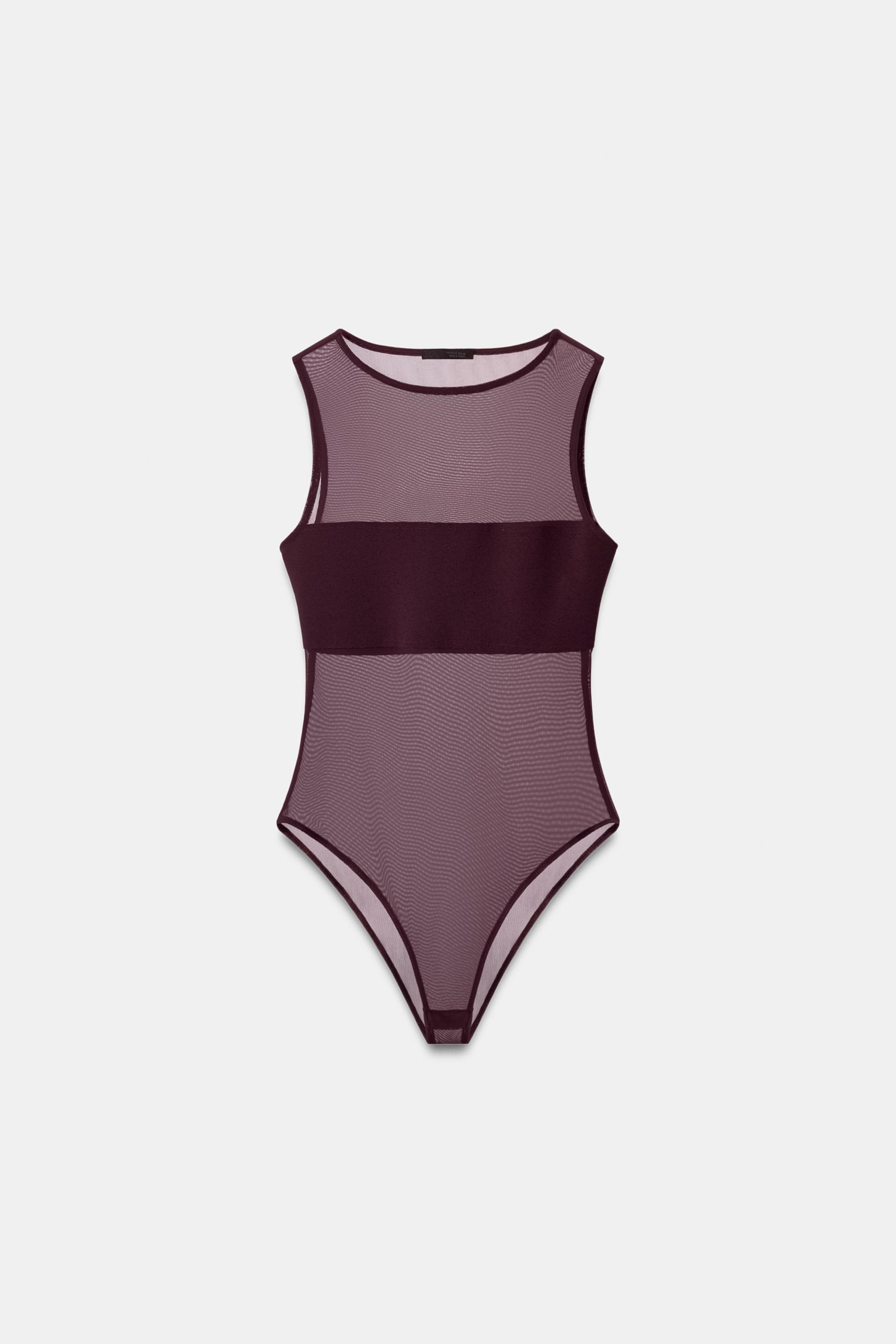 COMBINATION TULLE BODYSUIT by ZARA
